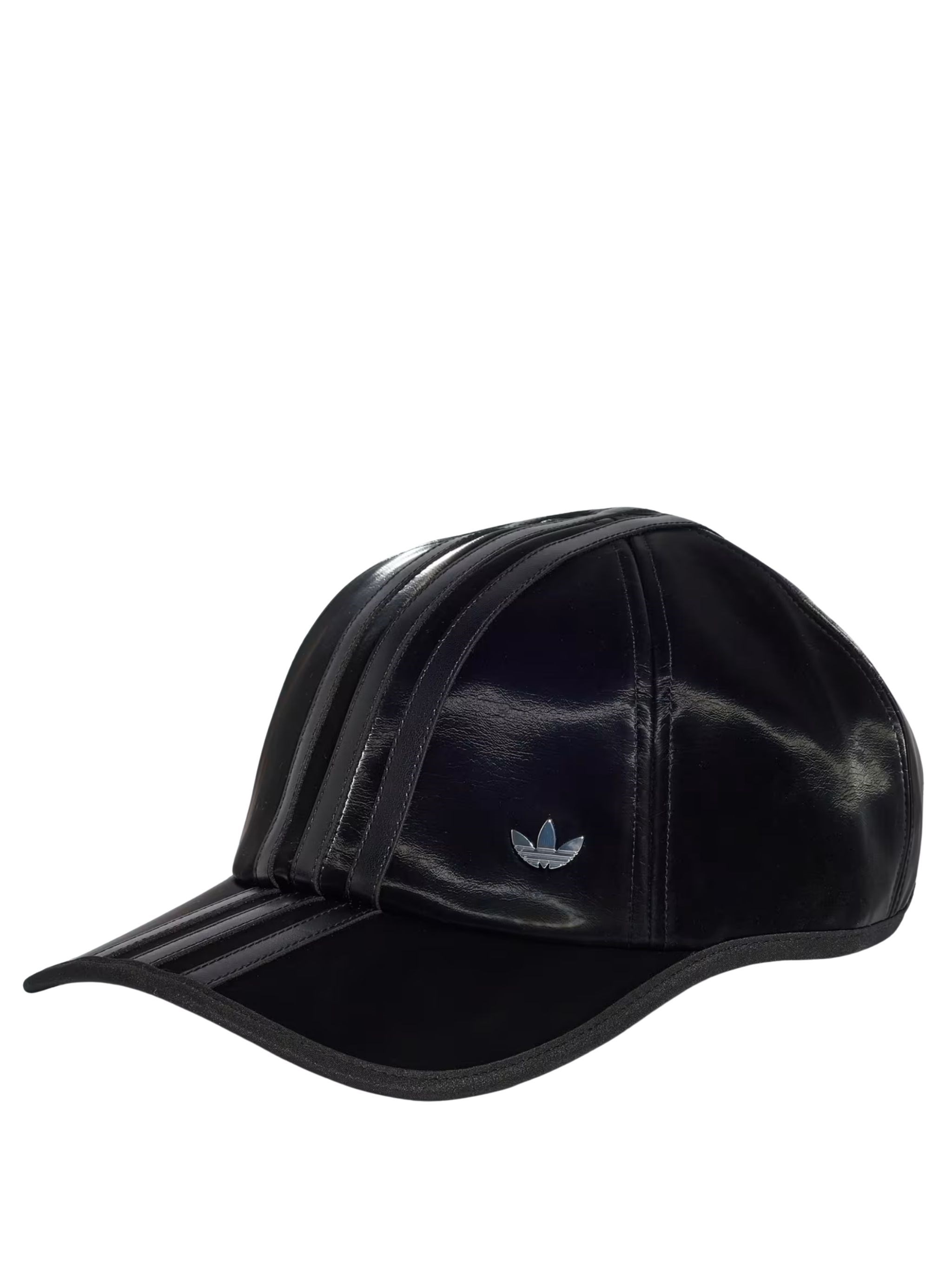 Adidas Originals Hat Silver Stripe "premium R Cap" In Black