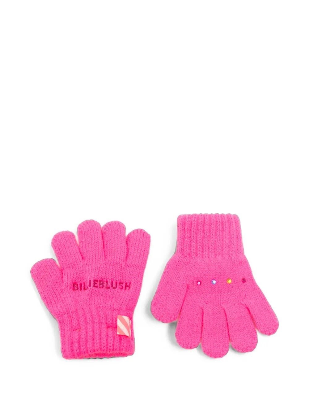 Billieblush Gloves Pink "kid Girl Fall"