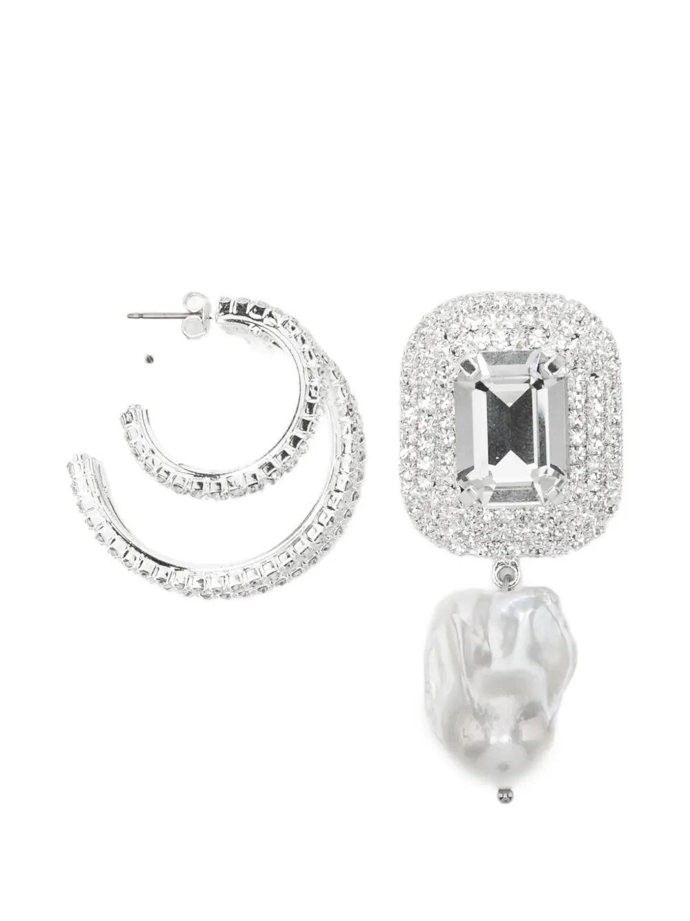 Magda Butrym MAGDA BUTRYM Earrings Large Stone "Earrings 11" Rhodium
