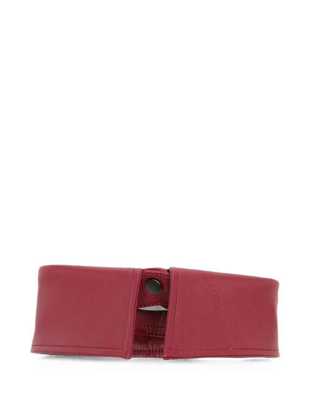Mrz Necklace Fake Leather "neck" In Red