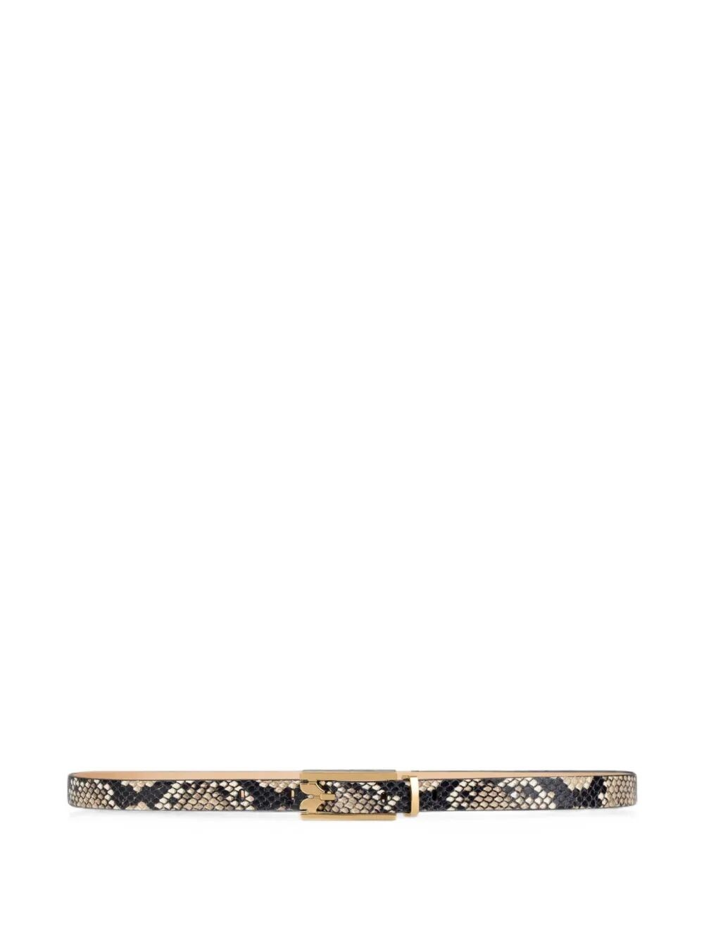 Victoria Beckham Belt 1.5cm "dorian" In Beige