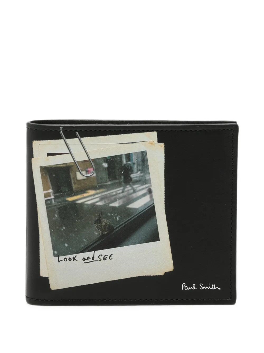 Paul Smith Wallet Billfold "photo Wallet" In Black