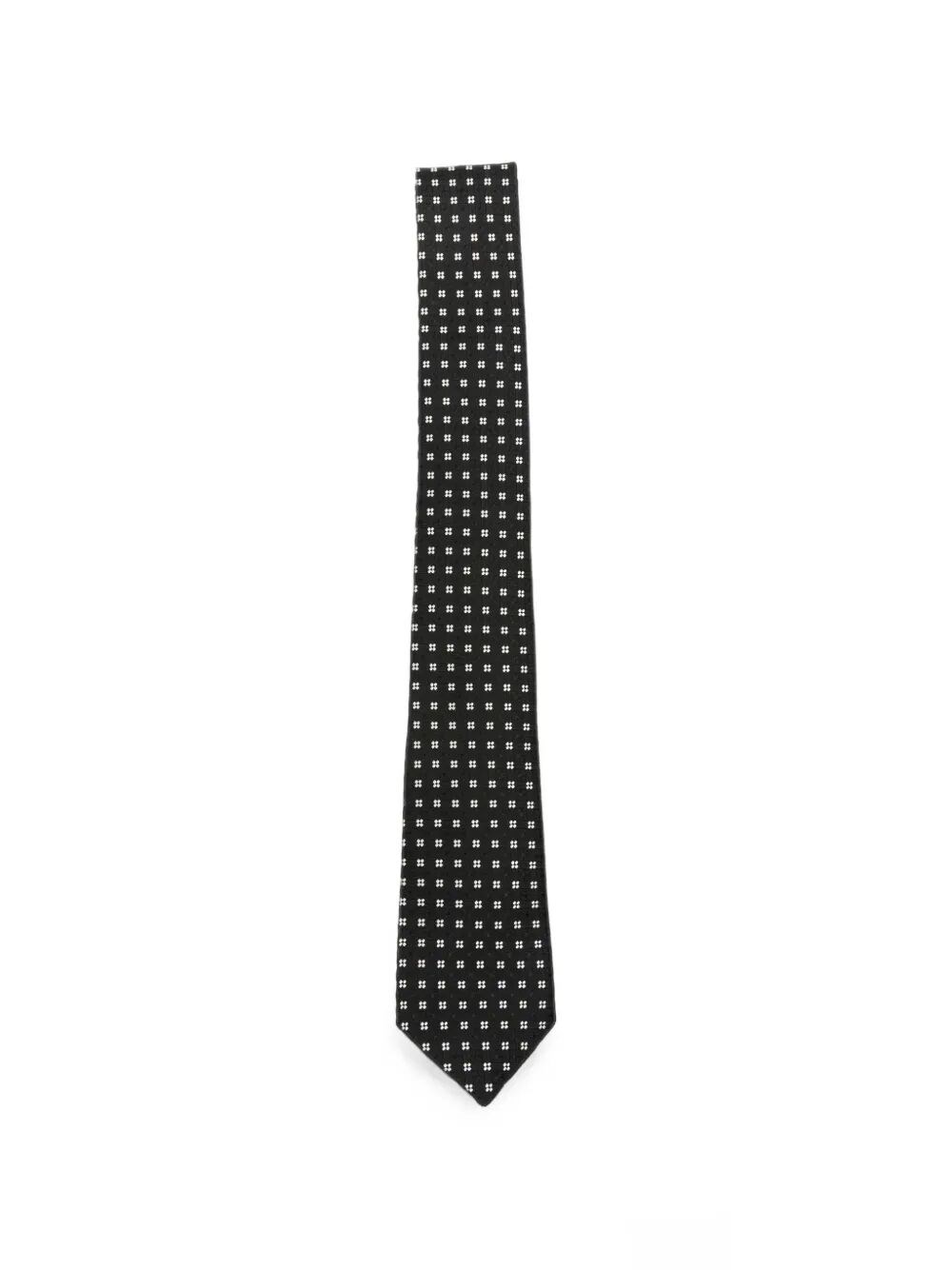 TOM FORD TOM FORD Tie Silk "Sti003.S0385 Nwa Black White"