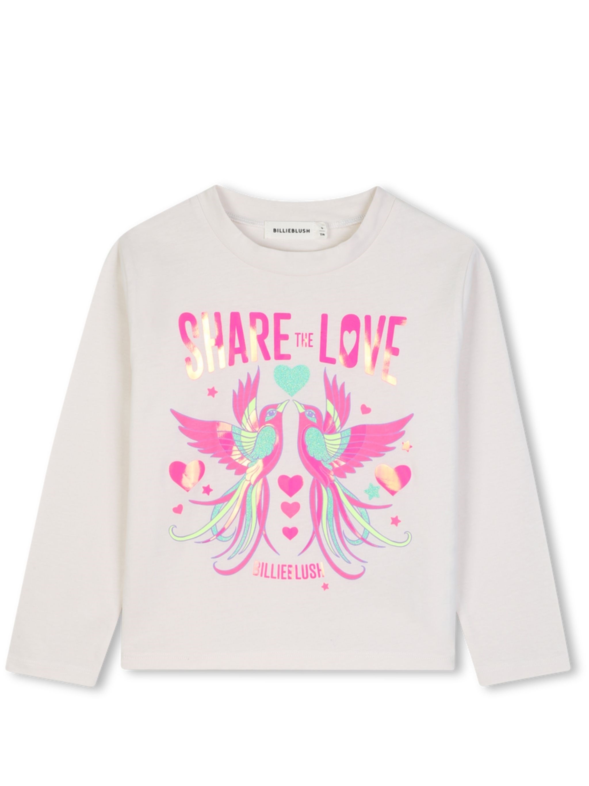 Billieblush T-shirt Long Sleeves "kid Girl Fall" In White