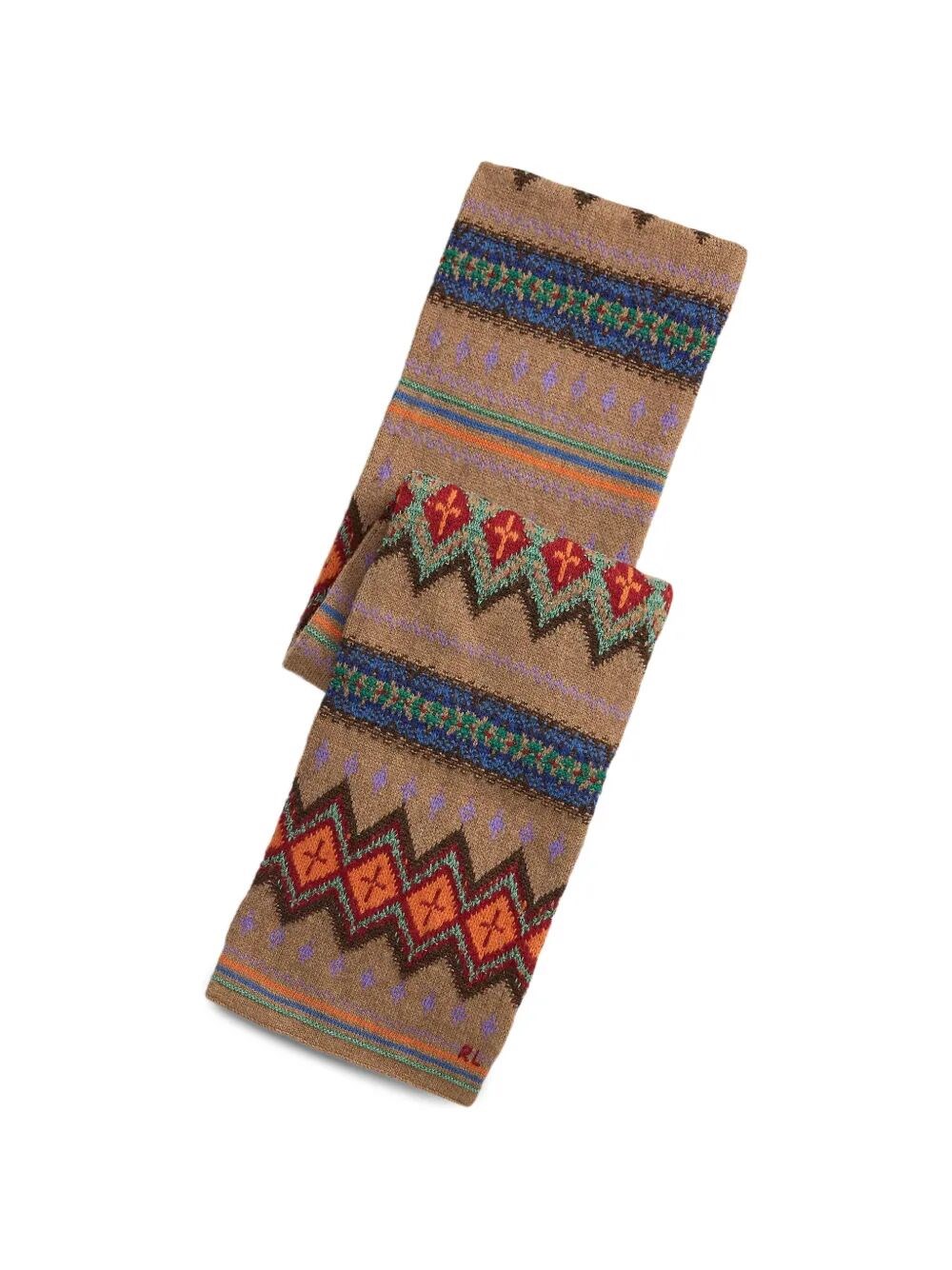 POLO RALPH LAUREN Scarf Wool Blend “Txt Geo”