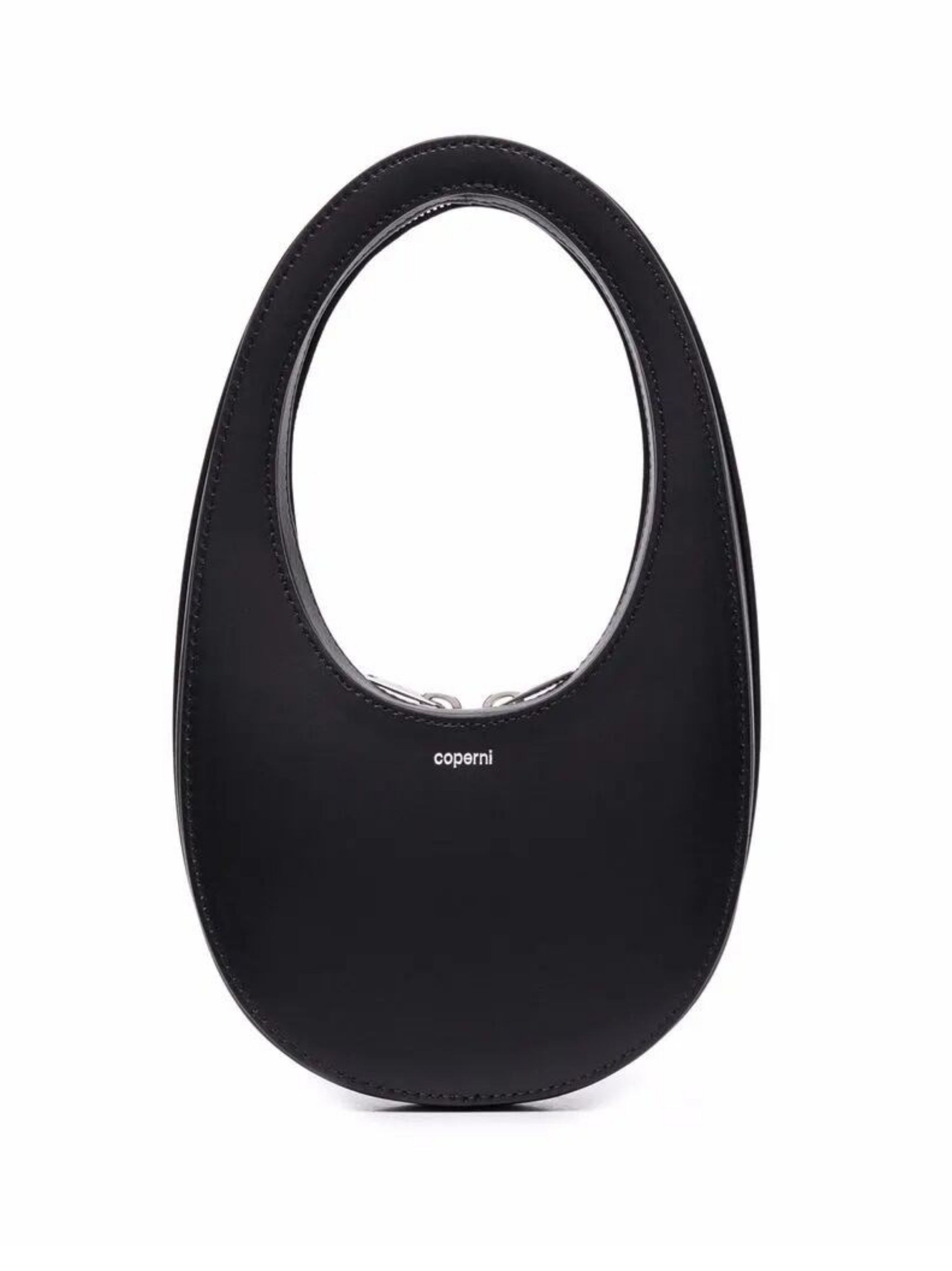 Leather "Swipe Bag" Shoulder Bag