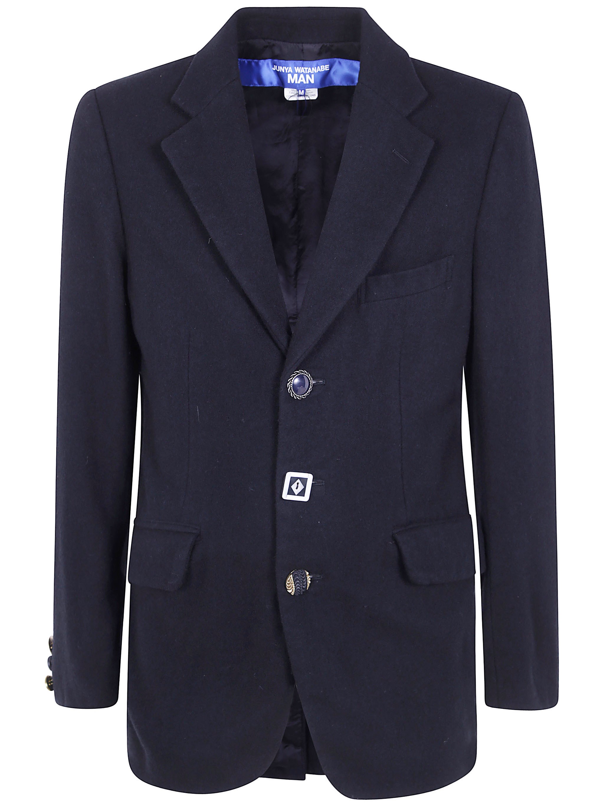 Junya Watanabe Comme Des Garcons Jacket Wool Wash Multi Vintage Button