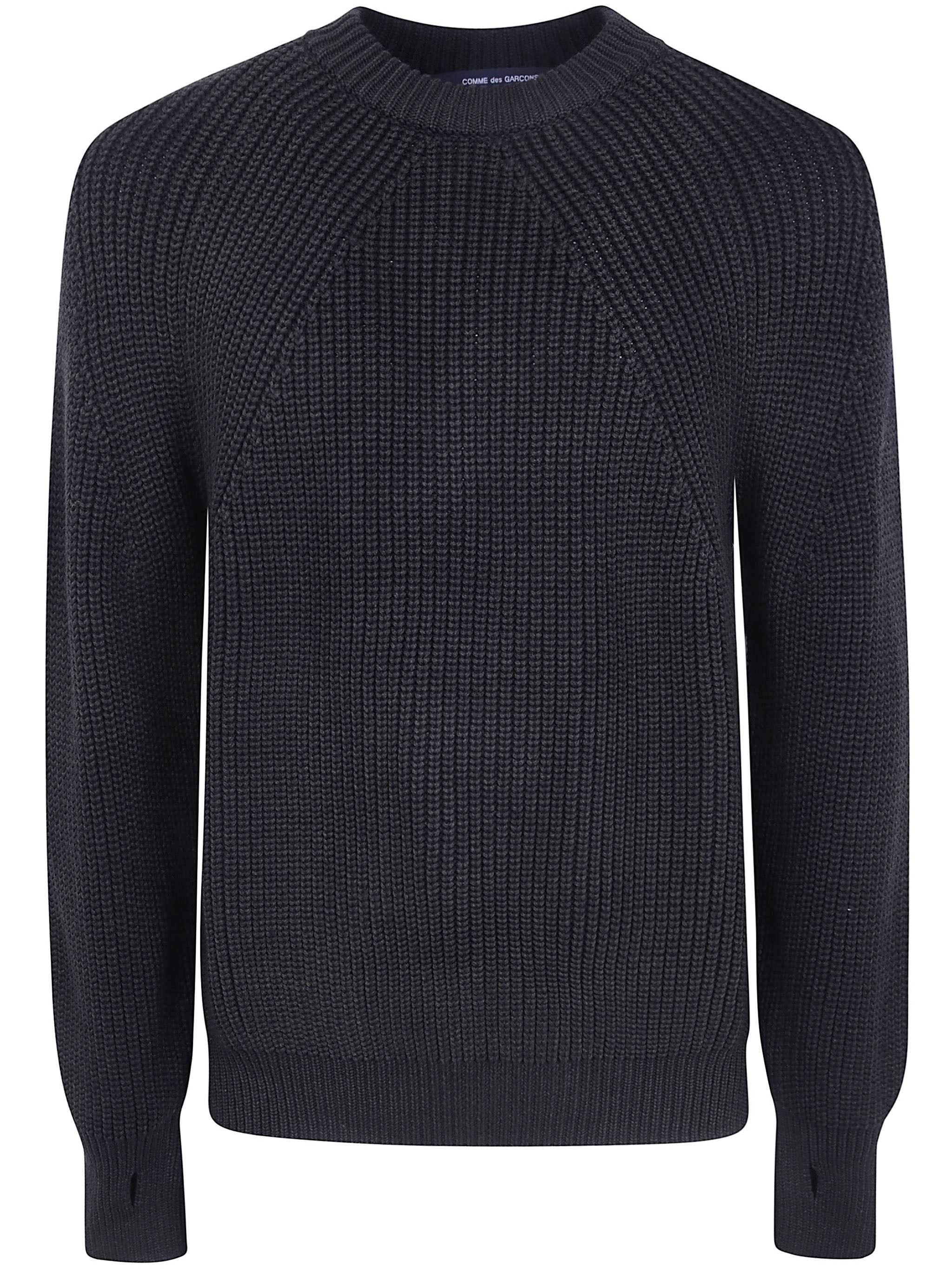 COMME des GARÇONS COMME DES GARCONS HOMME Sweater Heavy Wool "Bicolor Heavy Wool Round N