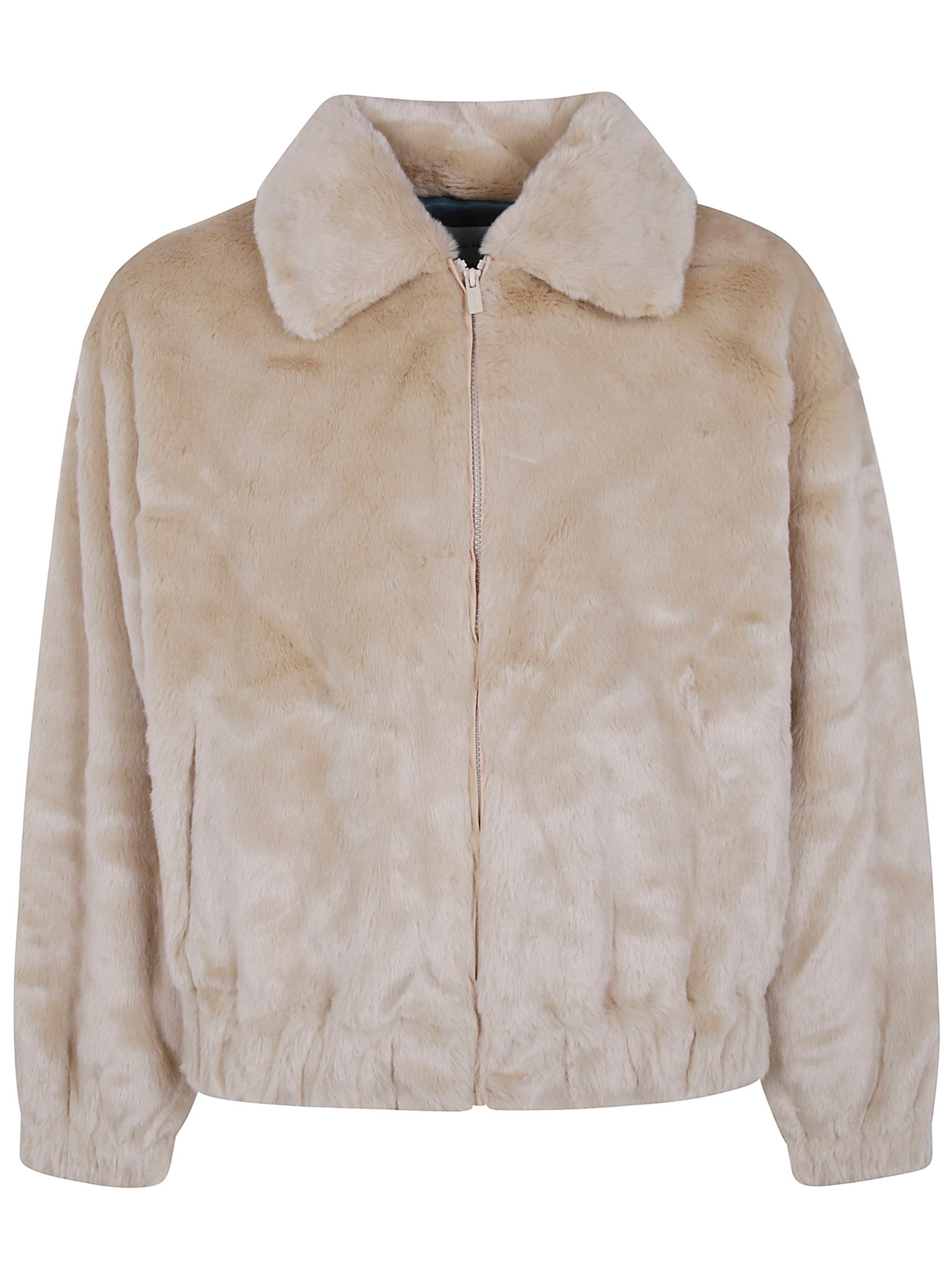 Drole De Monsieur Faux Fur Jacket “La Fausse Fourrure Slogan”