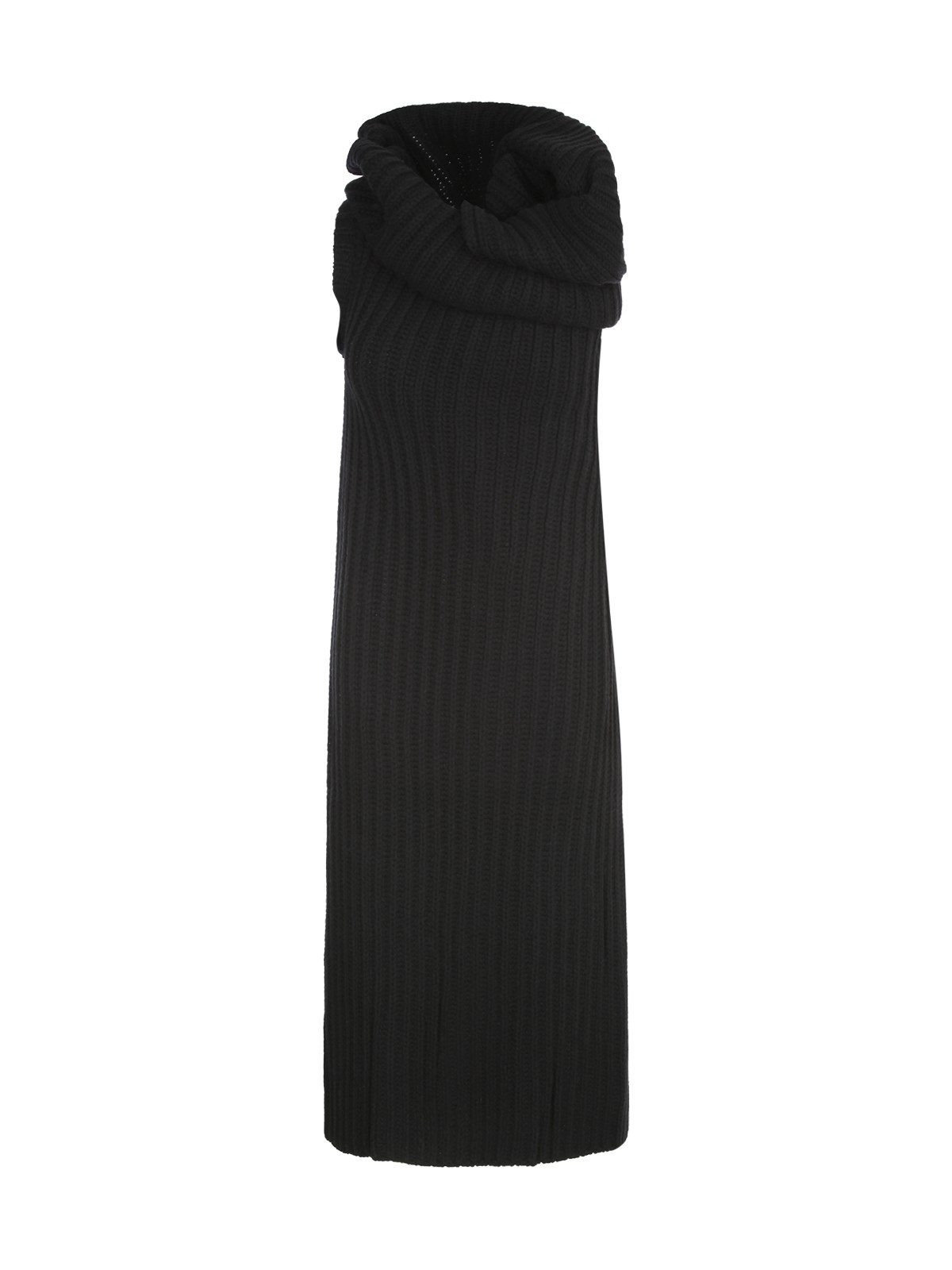 Ann Demeulemeester Kris Knitted 3-holes Top In Black