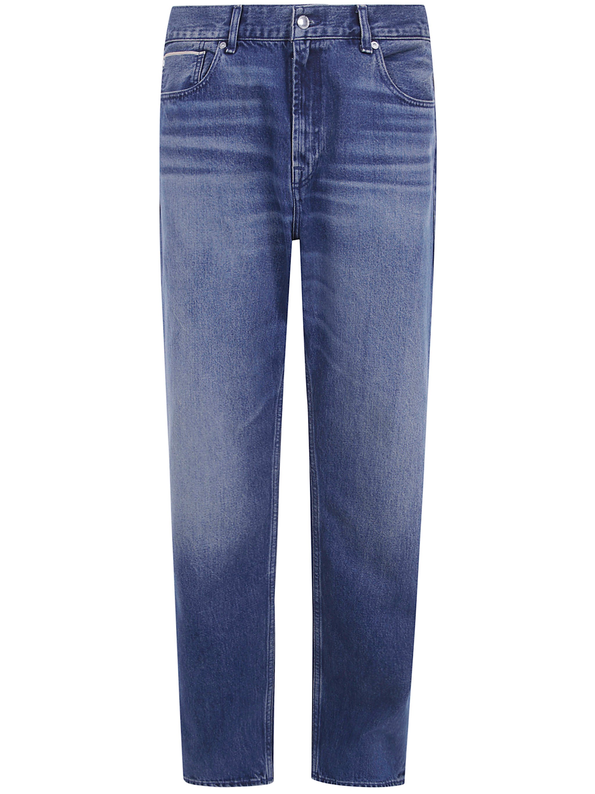 Seven For All Mankind Straight-leg Jeans "morden Straight" In Gray