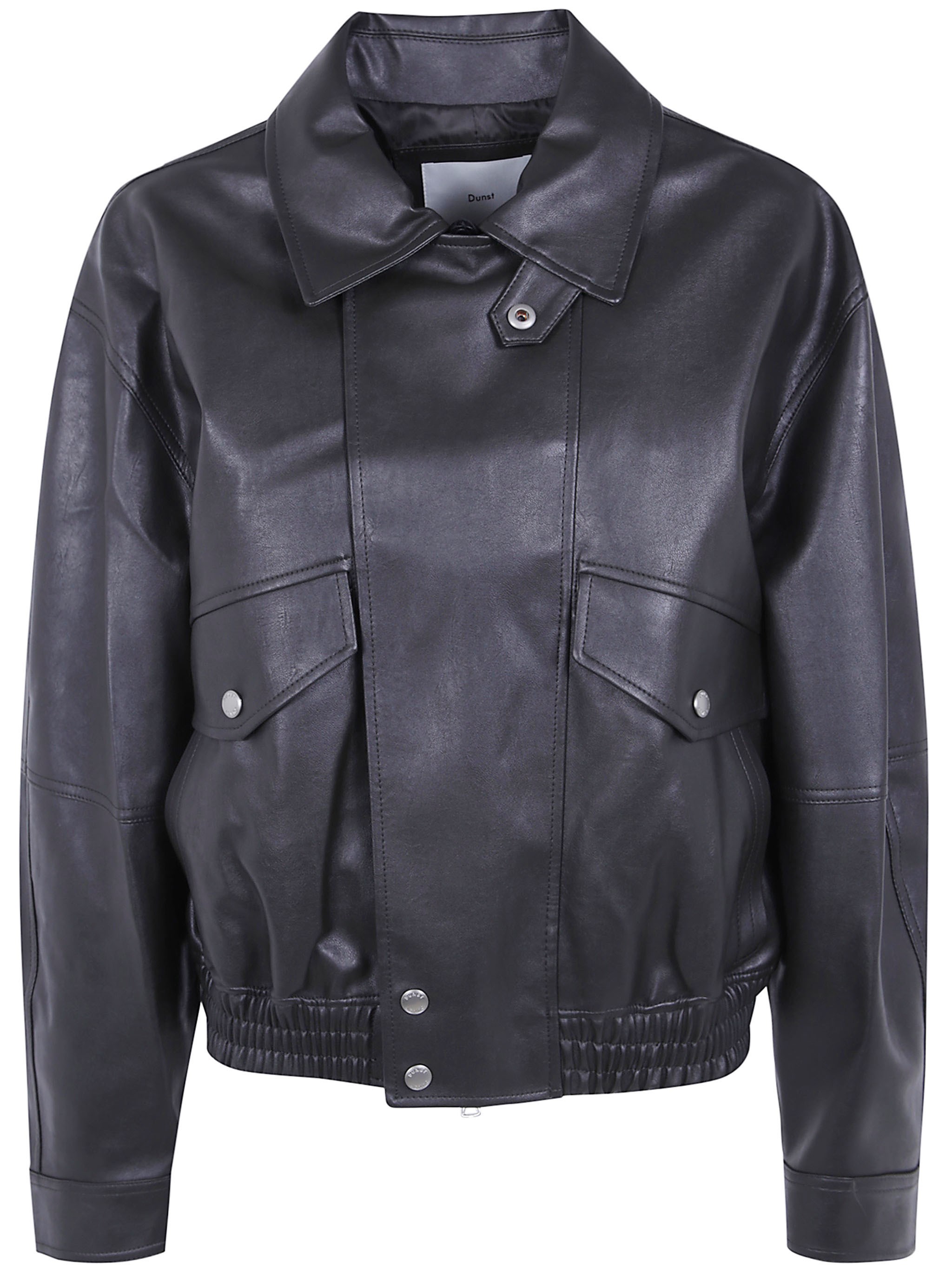 Dunst Jacket Cropped "alter-leather Blouson" In Gray
