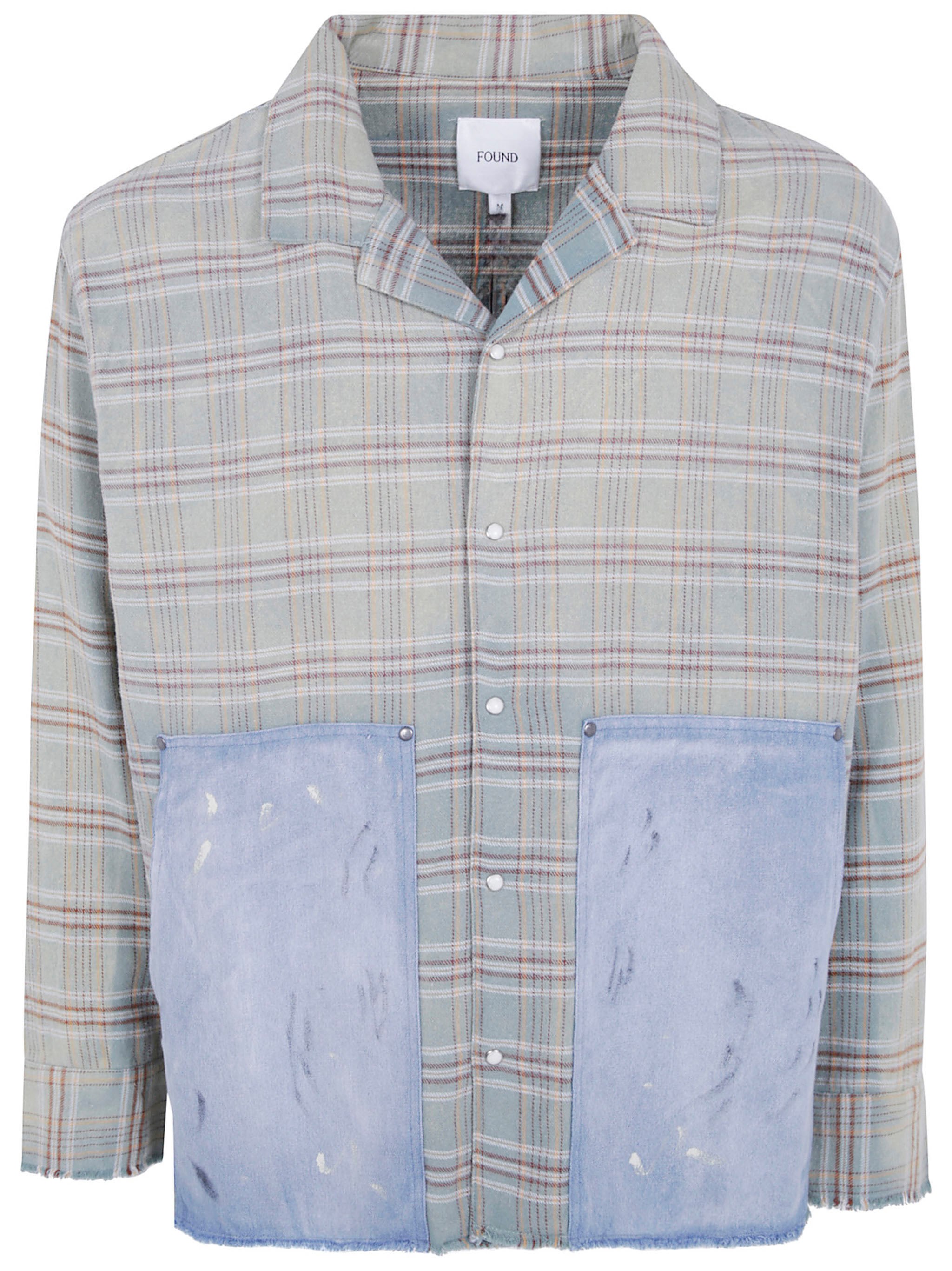 FOUND Plaid Shirt "Plaid Denim"