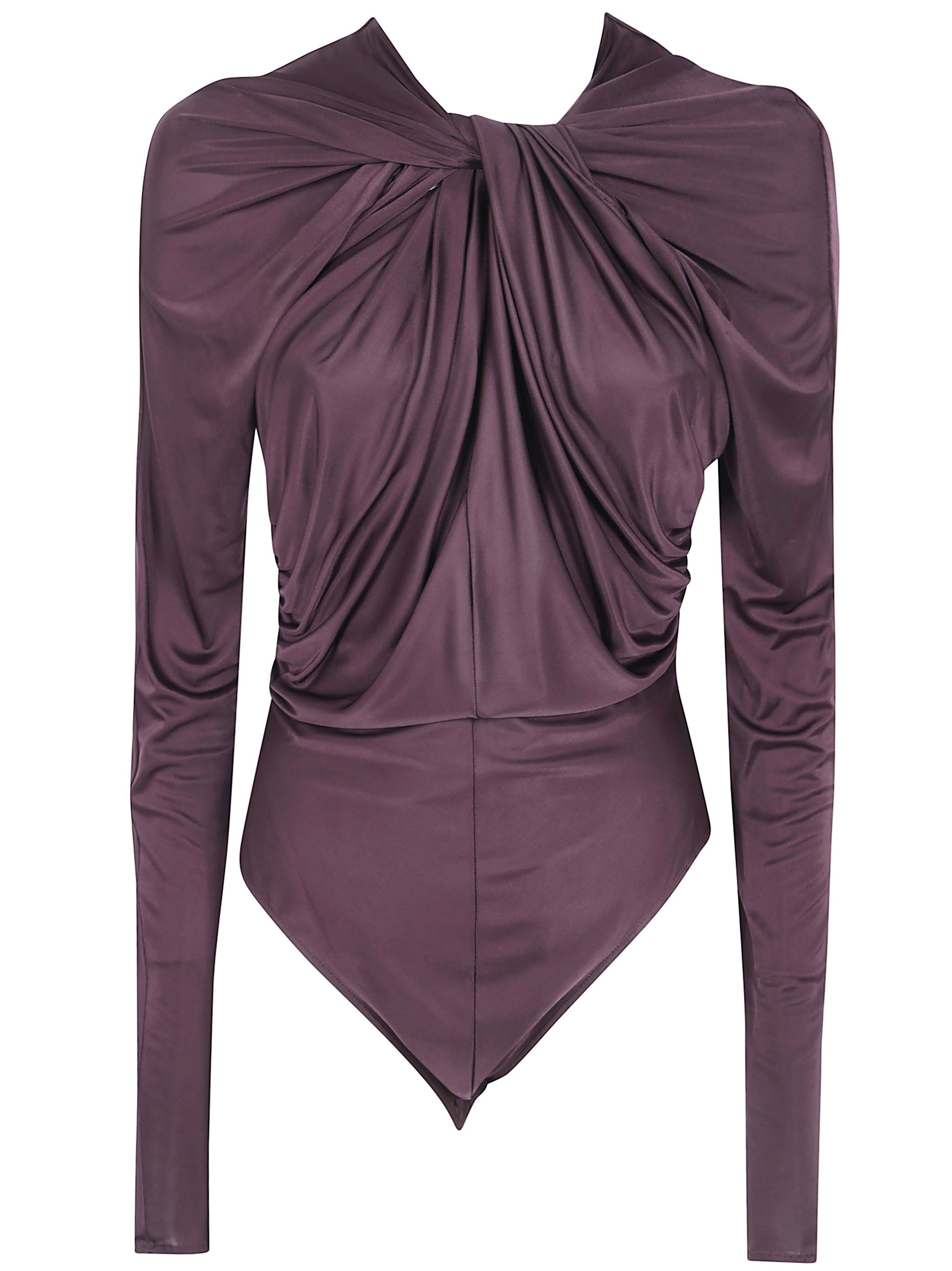 Balmain Long-Sleeve Body Twist Detail