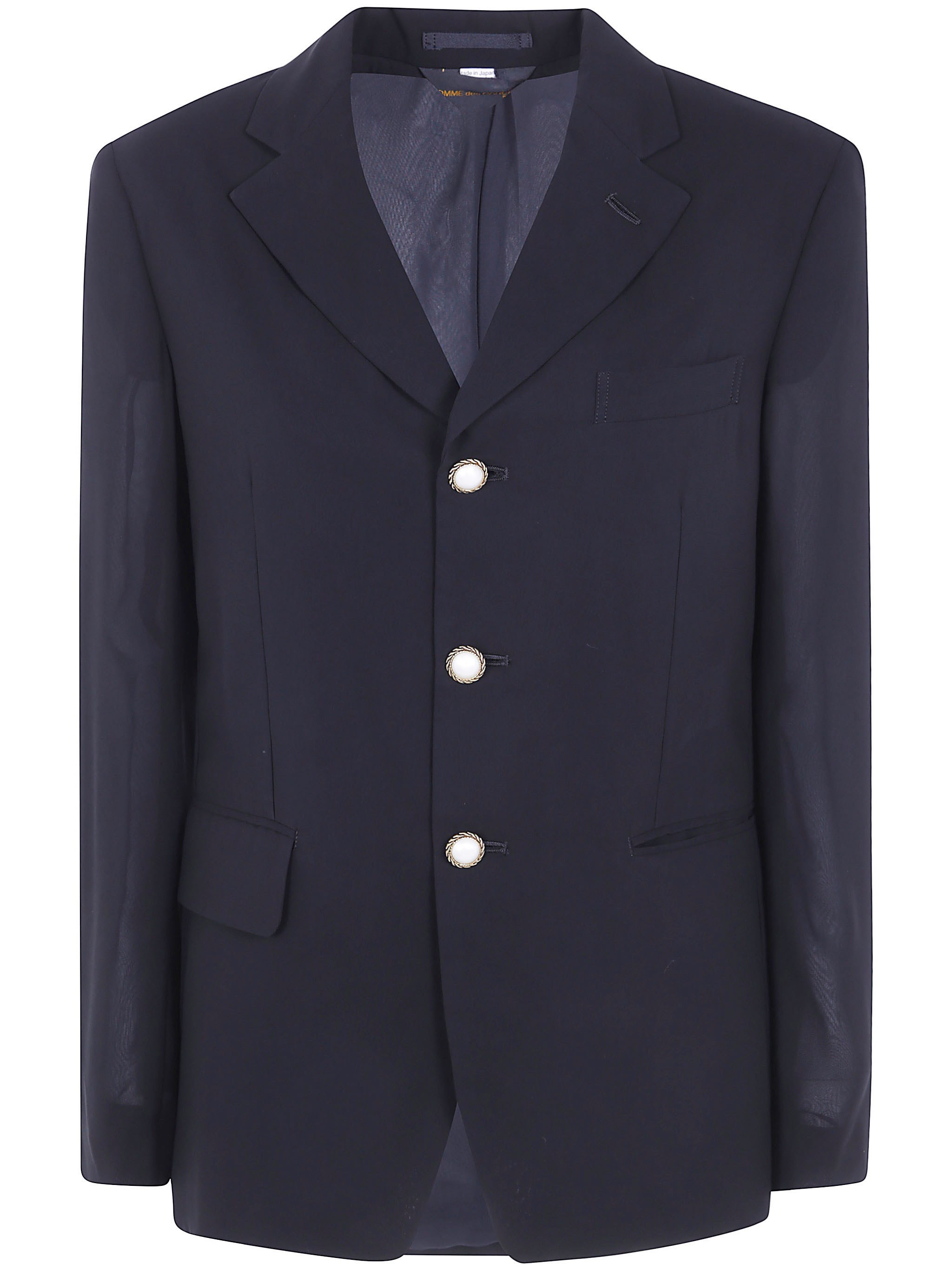 COMME des GARÇONS COMME DES GARCONS Blazer Jacket Classic Polyester Georgette