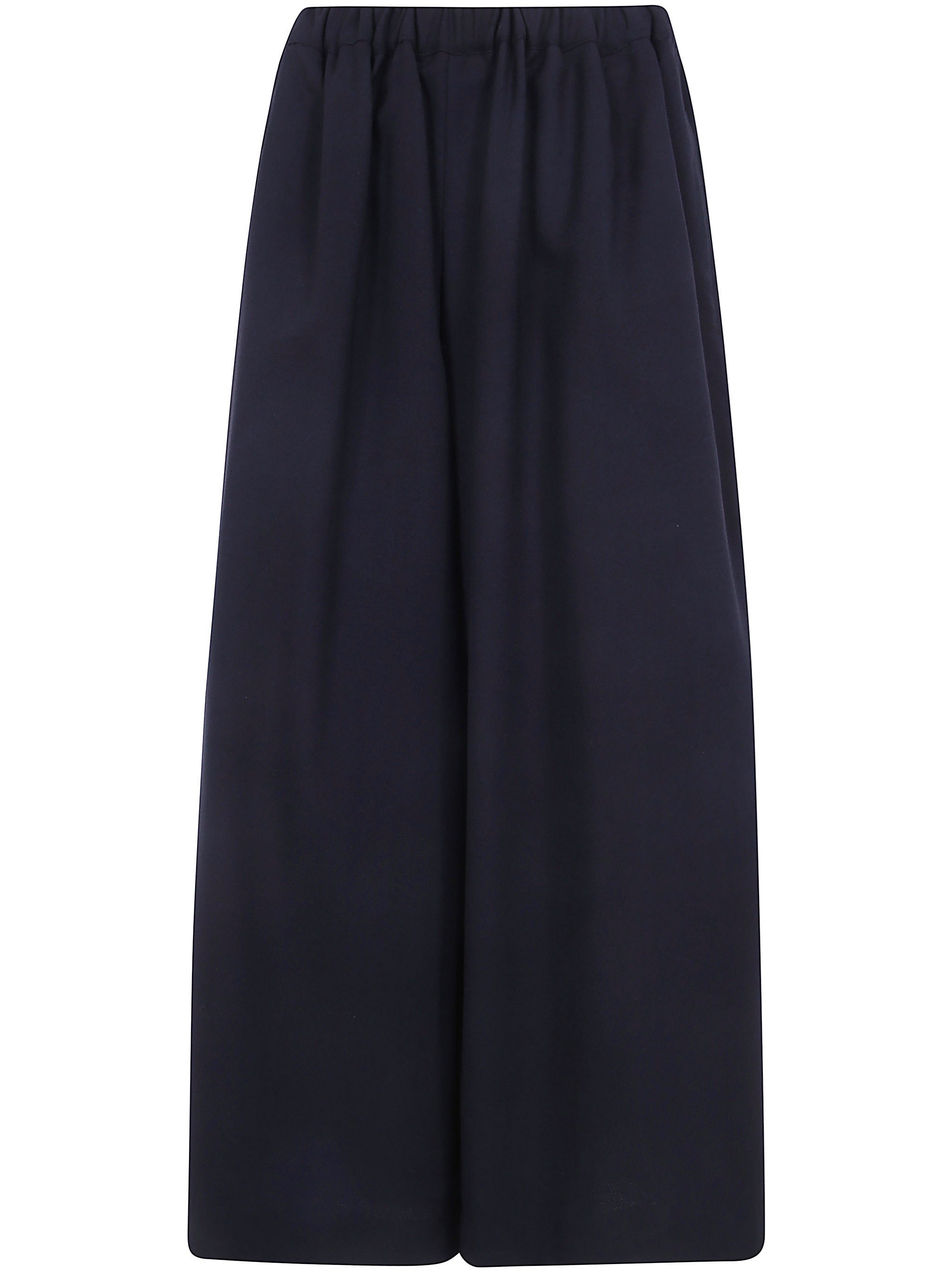 Comme Des Garcons Trousers Wide-Leg “Wool Georgette”