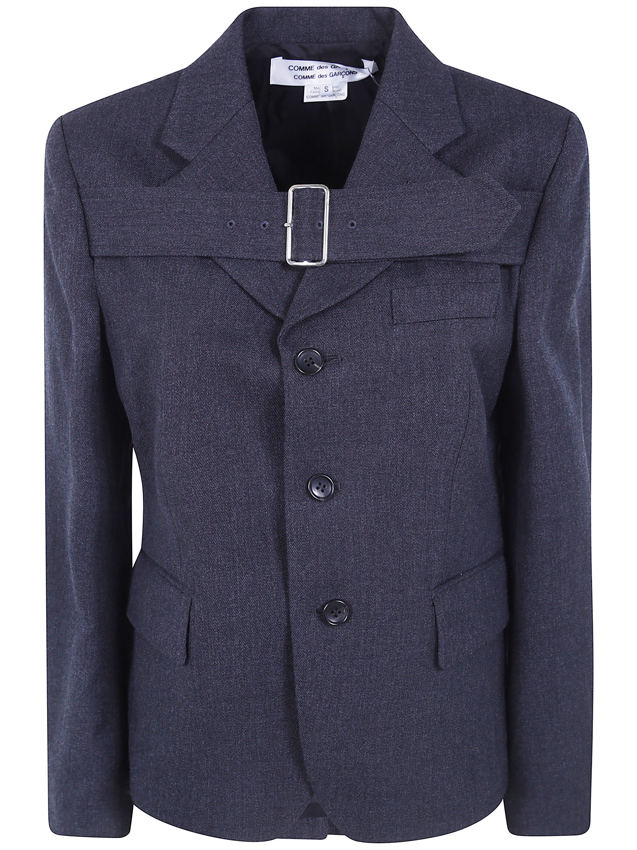 COMME DES GARCONS – COMME DES GARCONS Belted Jacket “Wool Thick Gabard