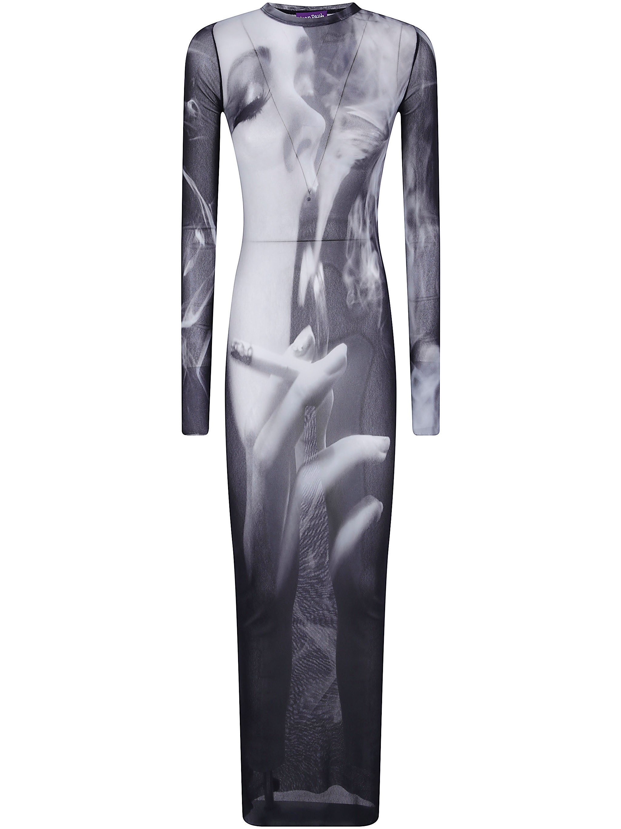 JEAN PAUL GAULTIER Mesh Long Dress "Smoking Women"