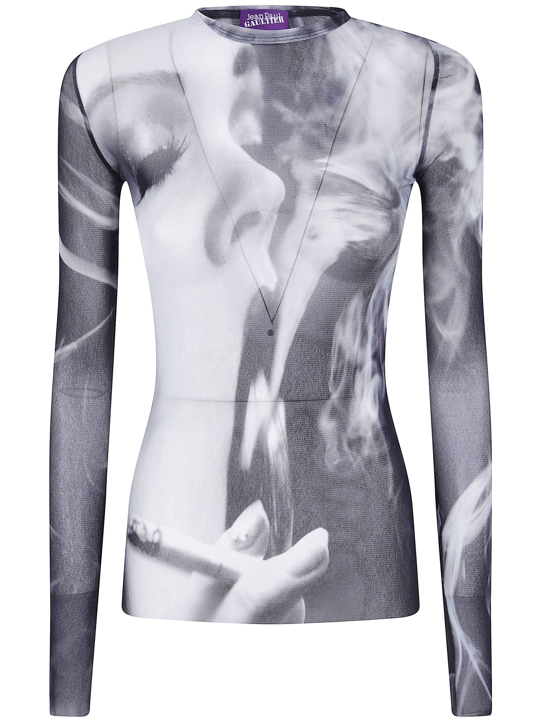 JEAN PAUL GAULTIER Top Printed "Smoking Women"