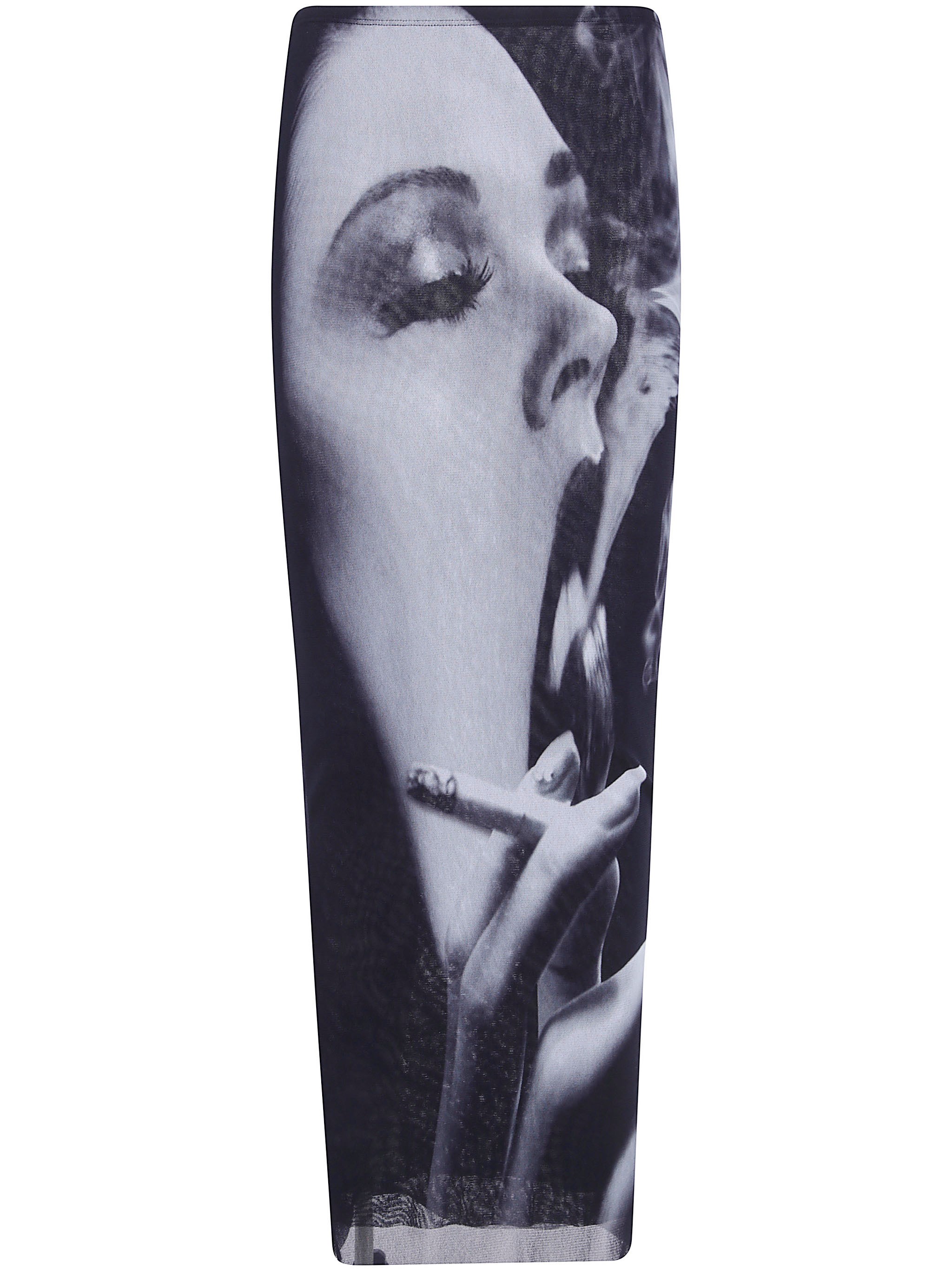 JEAN PAUL GAULTIER Mesh Long Skirt "Smoking Women"