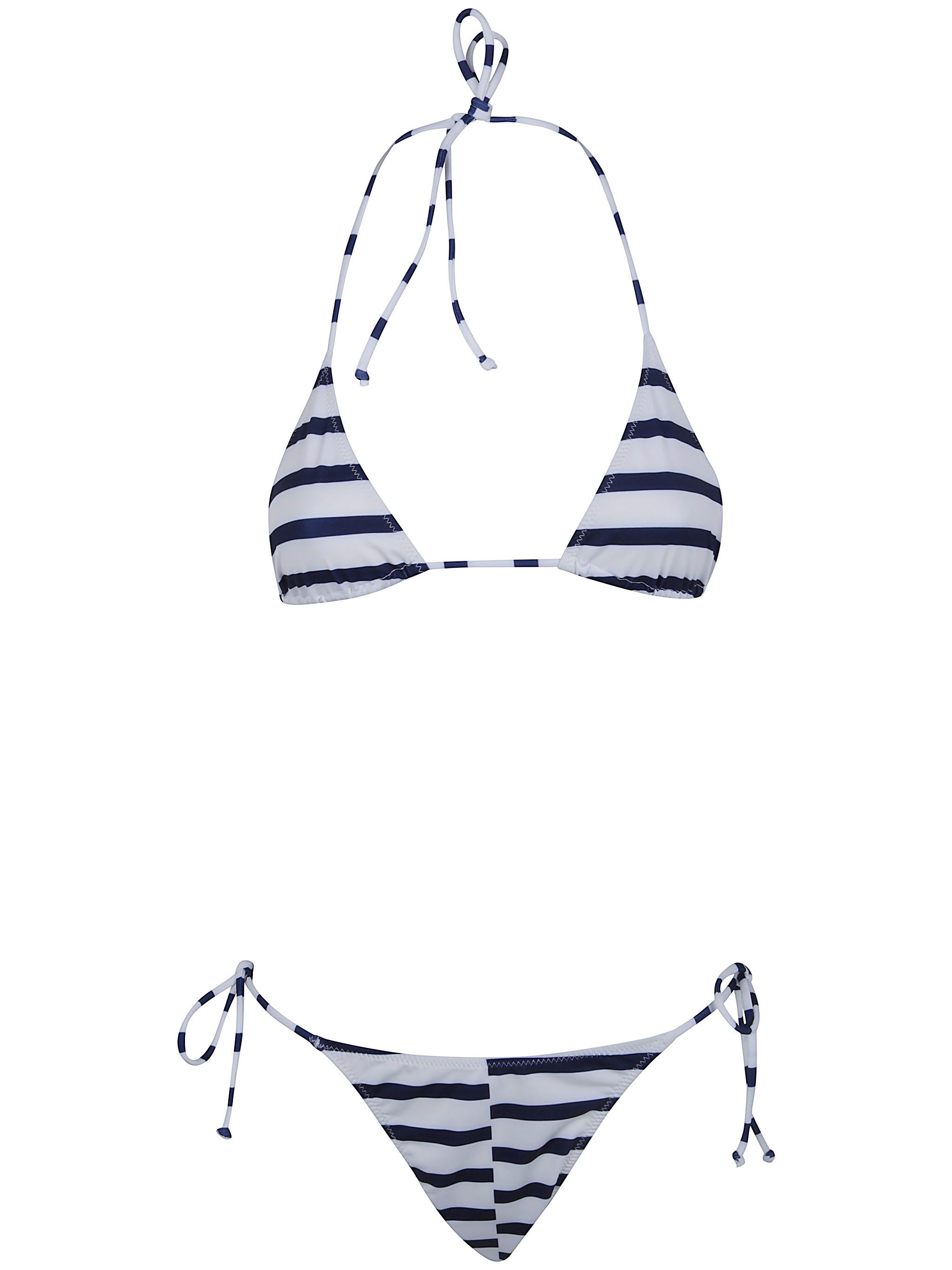 JEAN PAUL GAULTIER Bikini Set Printed "Asymetric Mariniere"