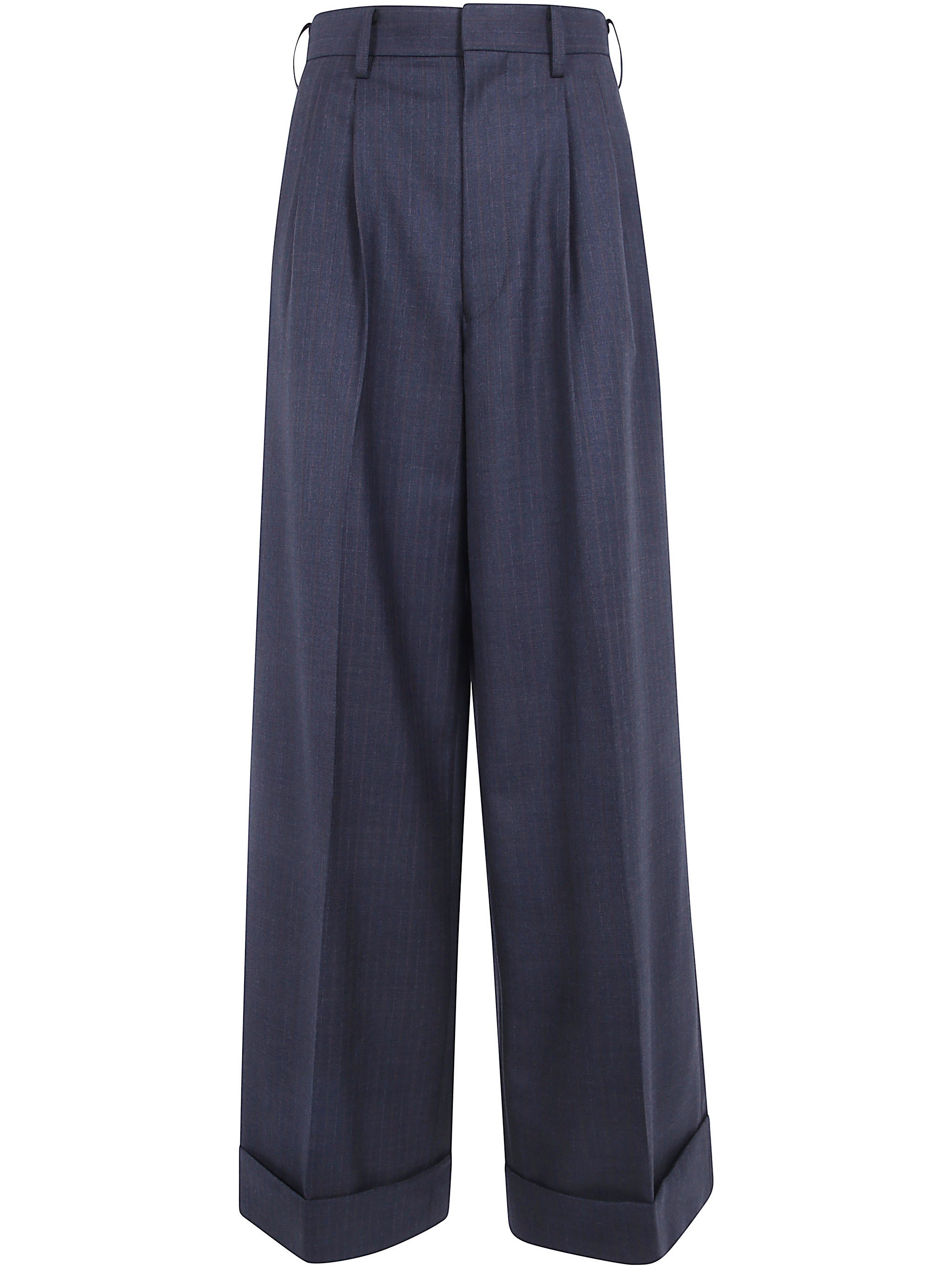 JUNYA WATANABE COMME DES GARCONS Trousers Wool Stripe “Wool Stripe Tro