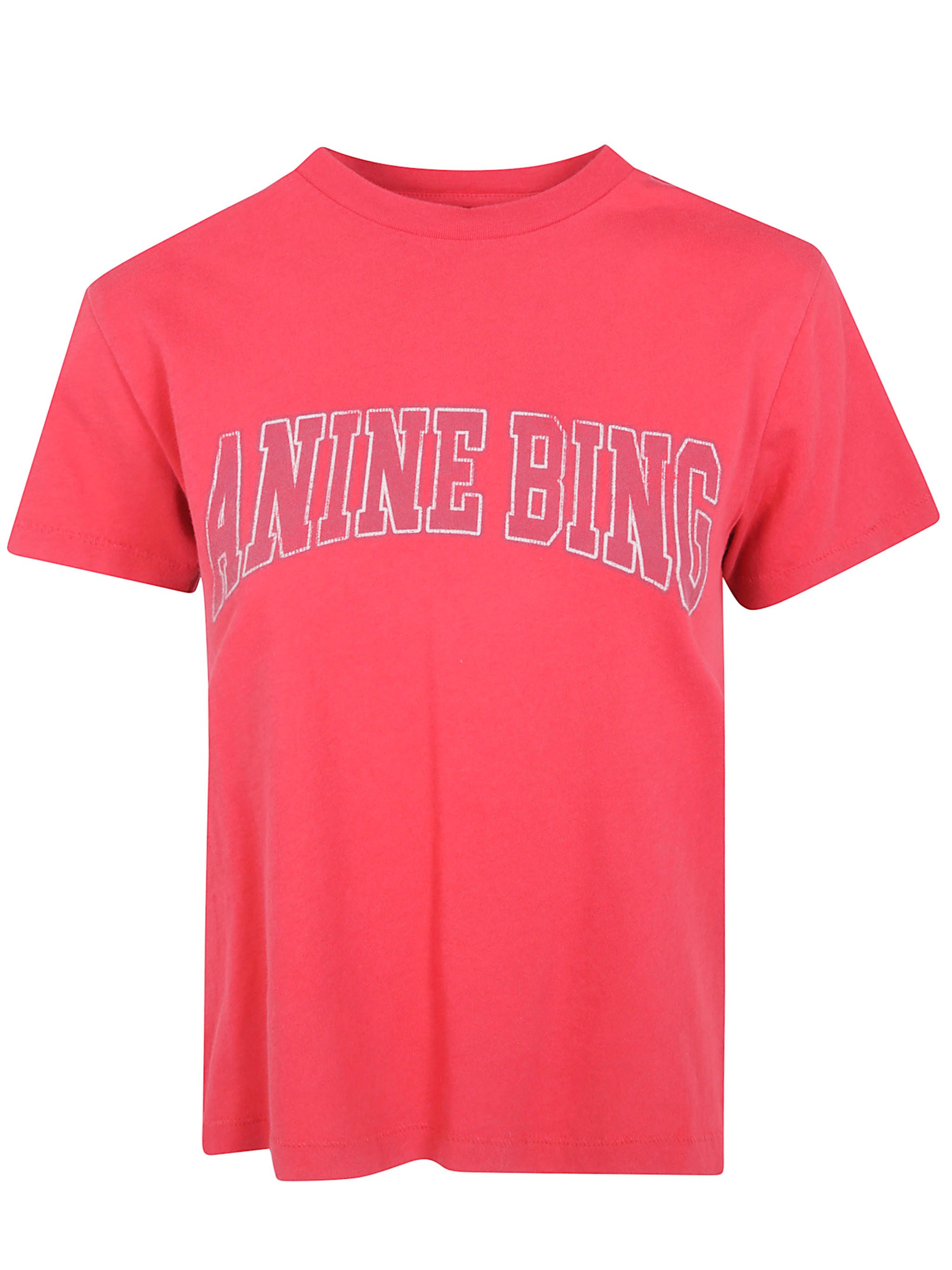 ANINE BING T-Shirt Red "Shelley" Tee