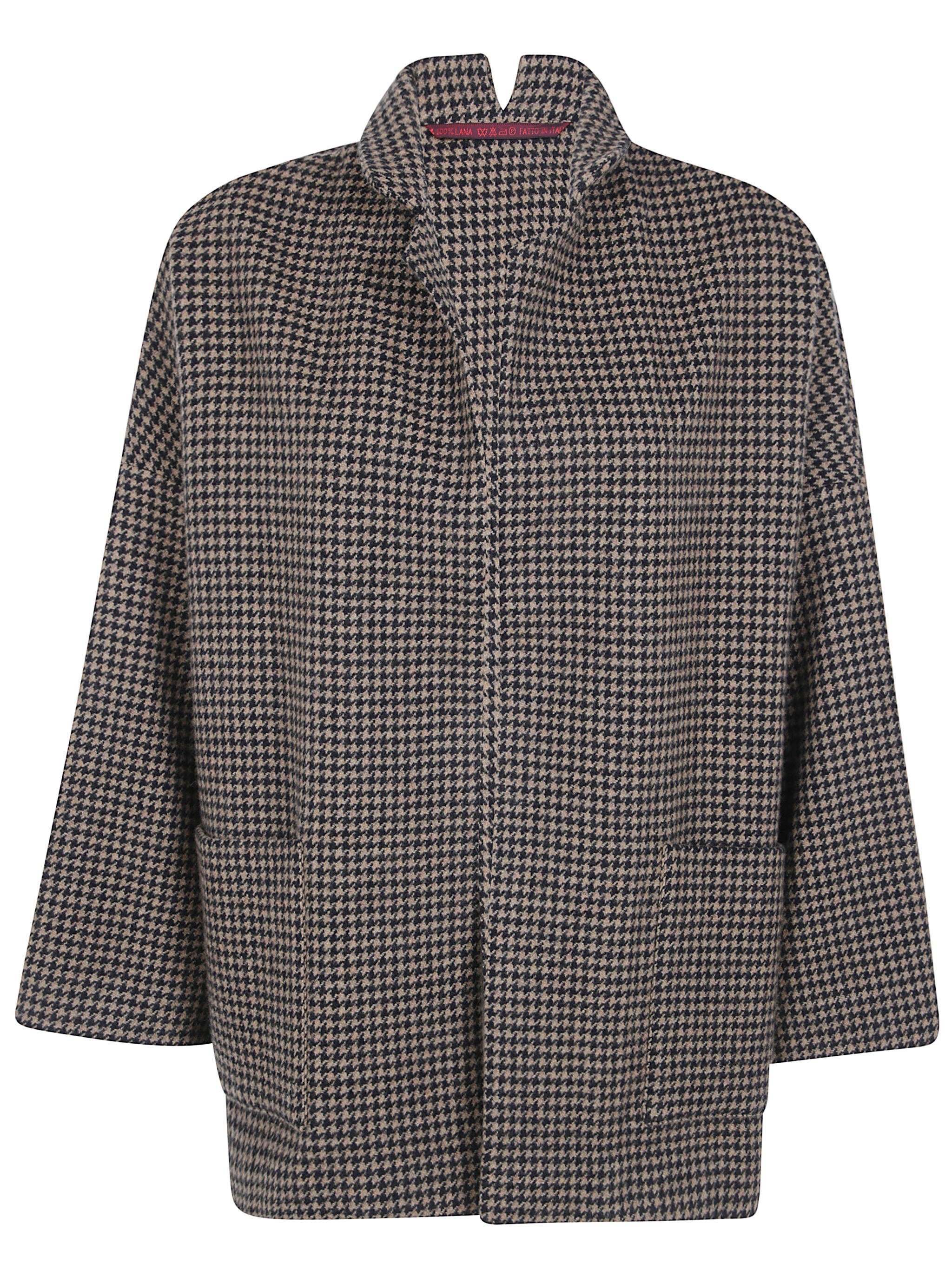 Daniela Gregis Jacket Pied De Poule "gladiolo" In Black