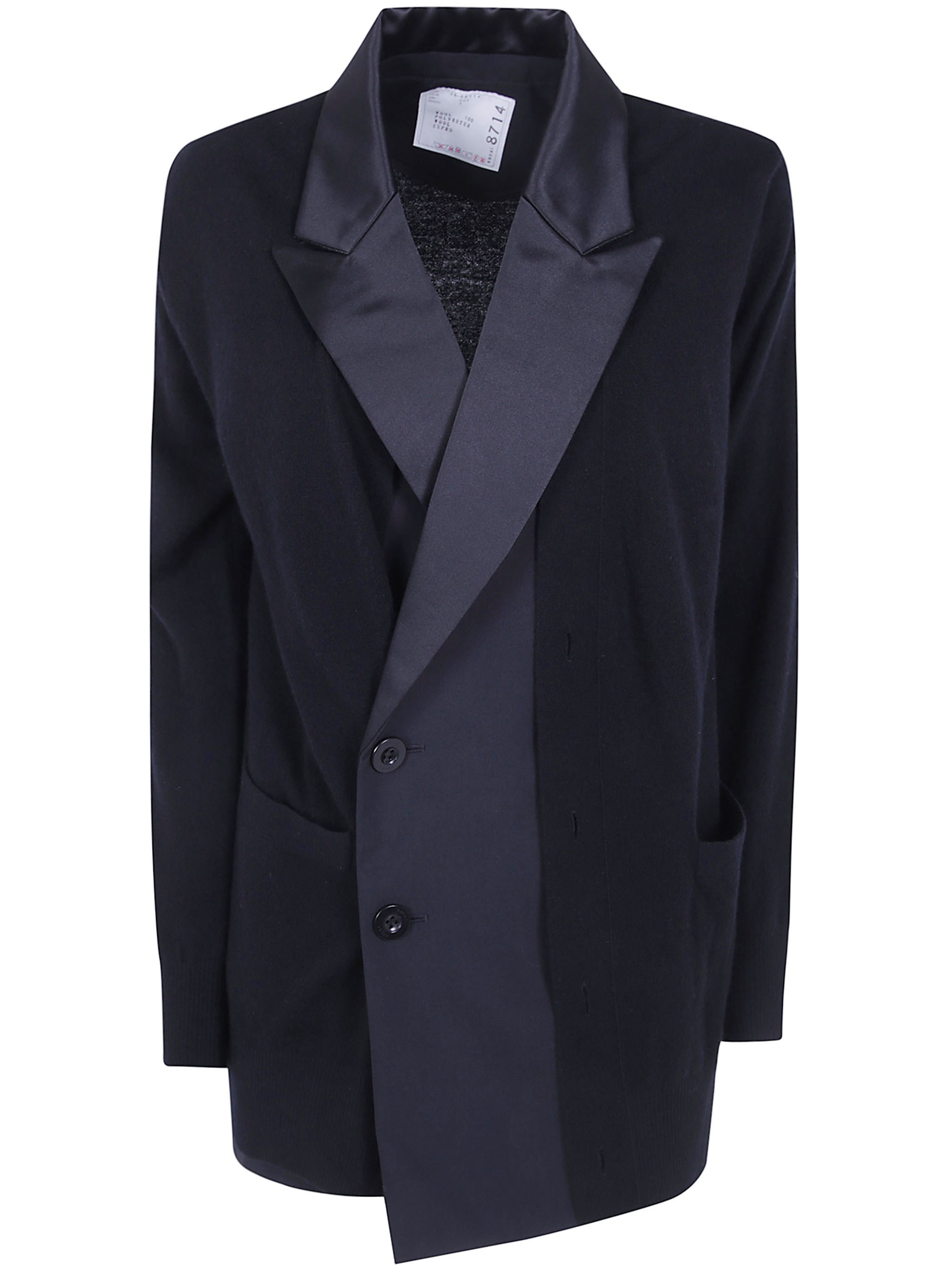 SACAI Cardigan Suiting X Wool Knit