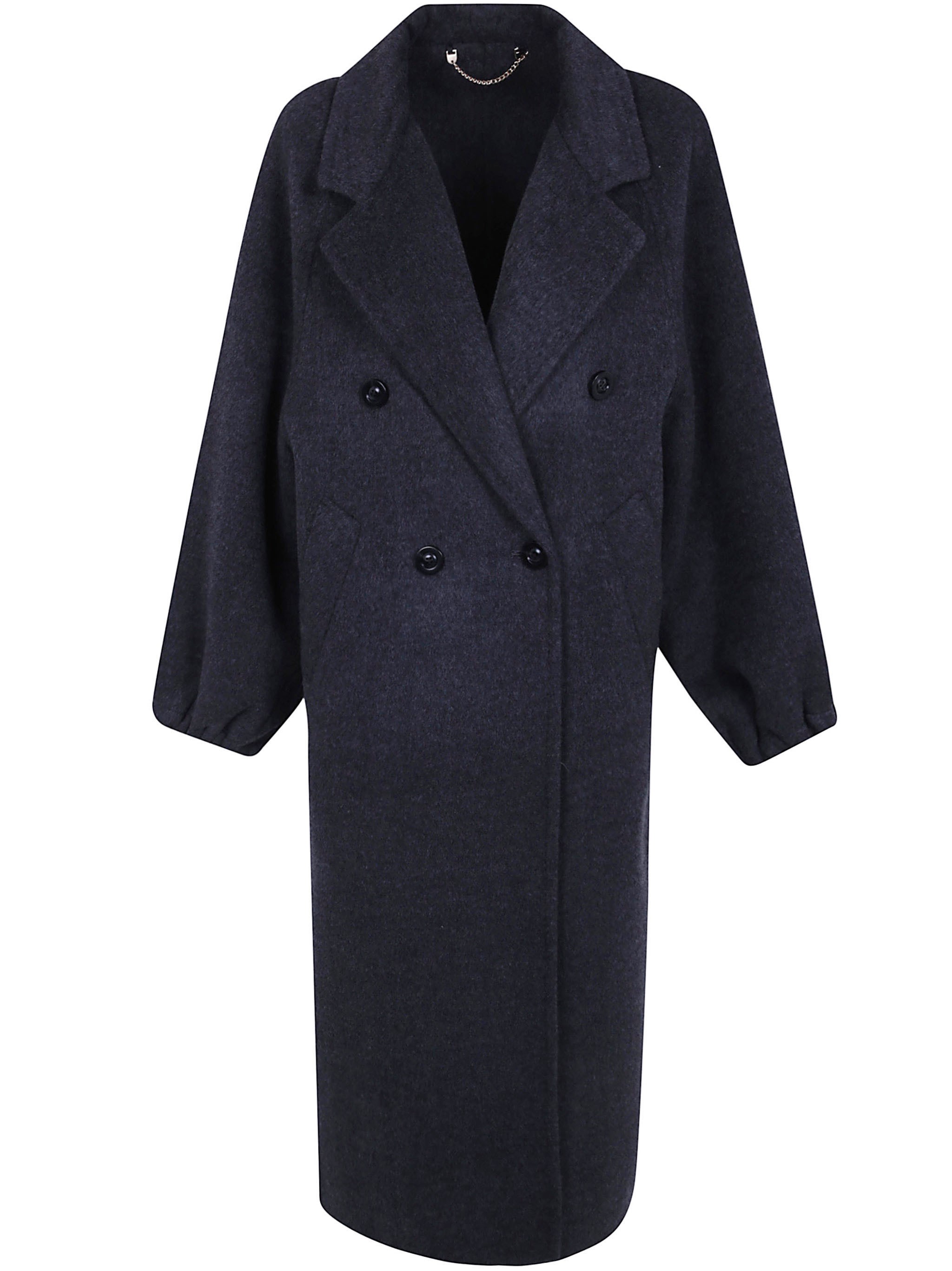 Giovanni Paris Coat Anthracite Grey Manola In Gray