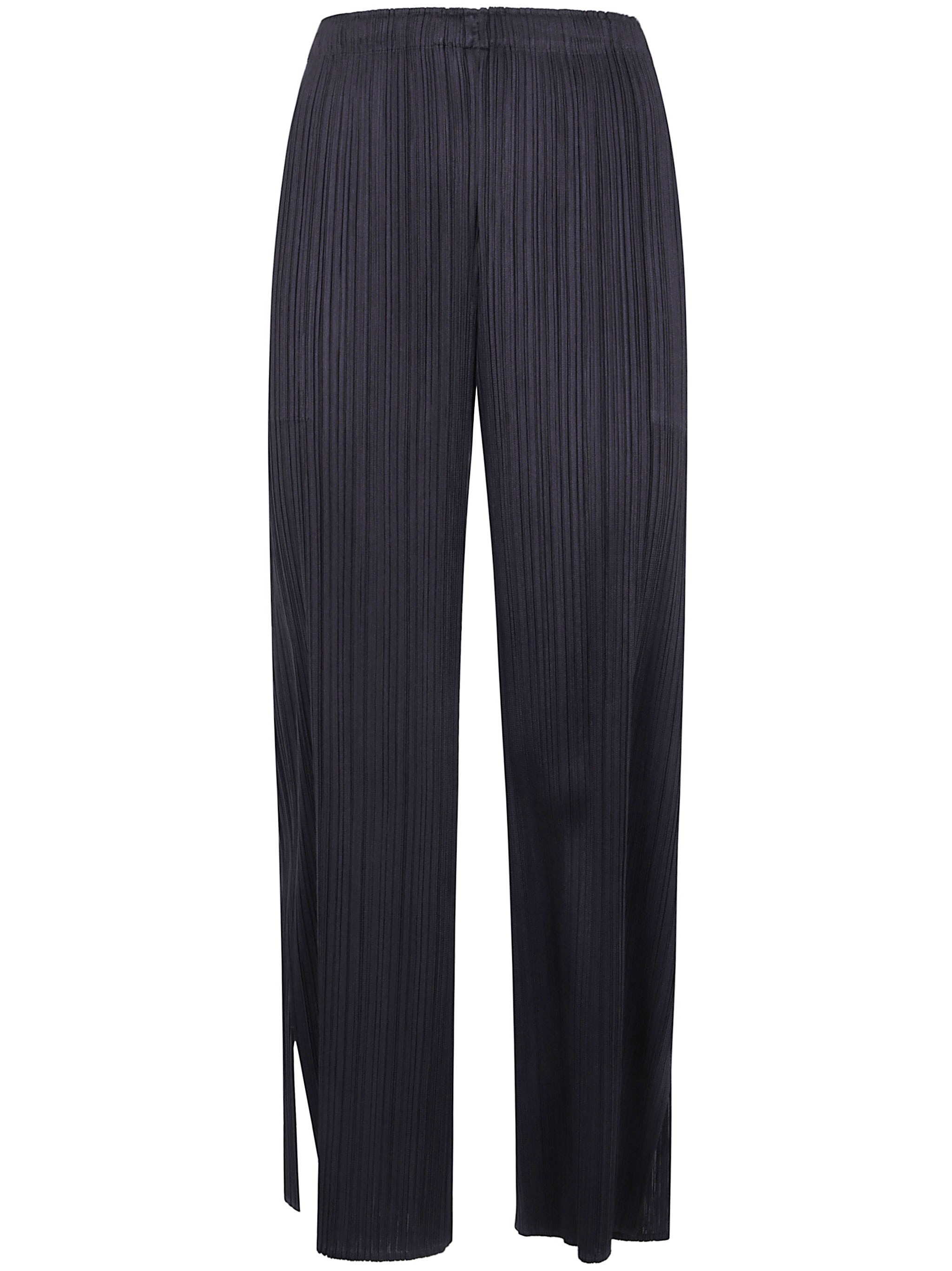 Pleats Please Grey Trousers "monthly Colors: August" In Gray