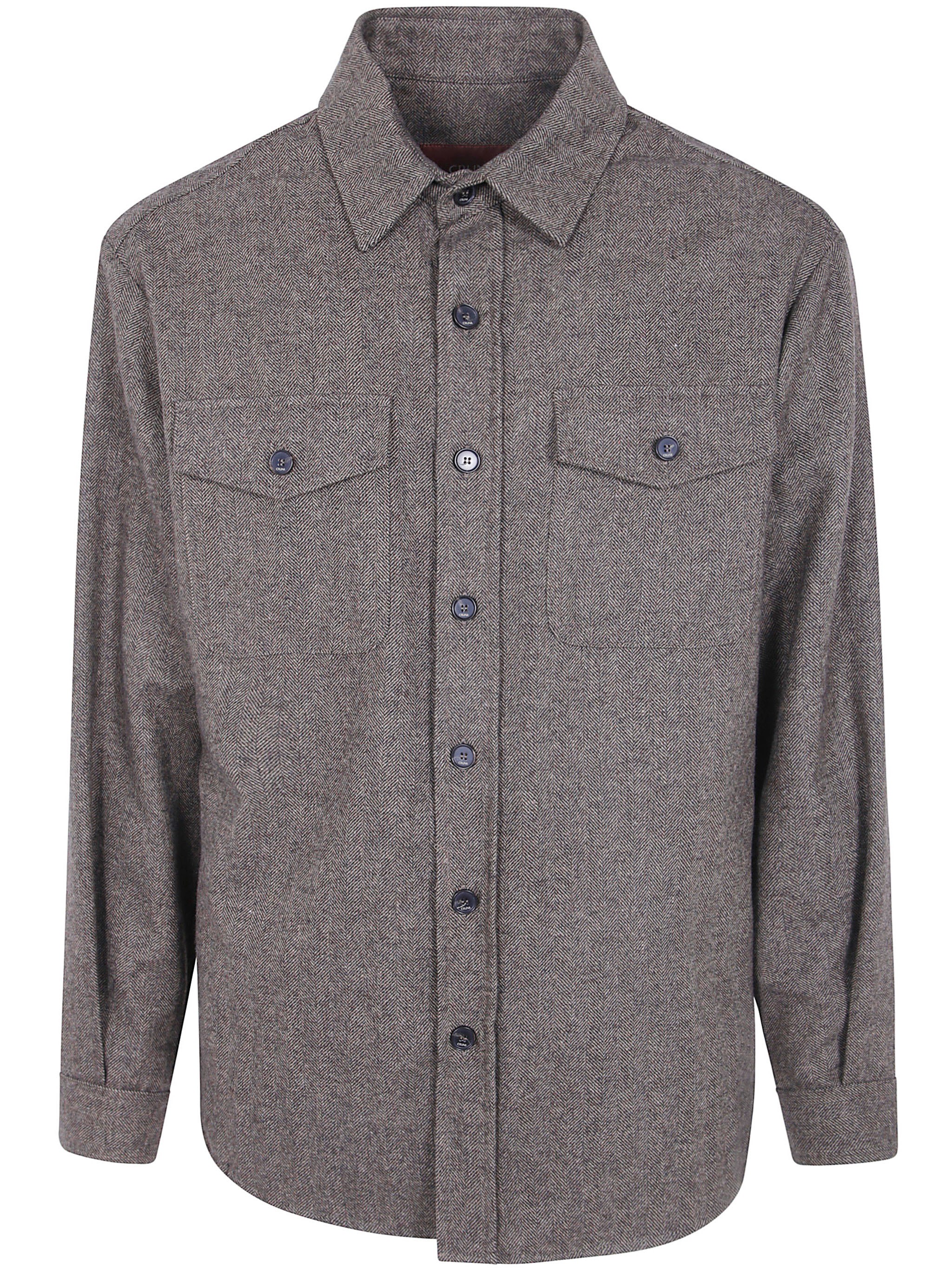 CRUNA Overshirt With Buttoned Chest Patch Pockets “Osaka”