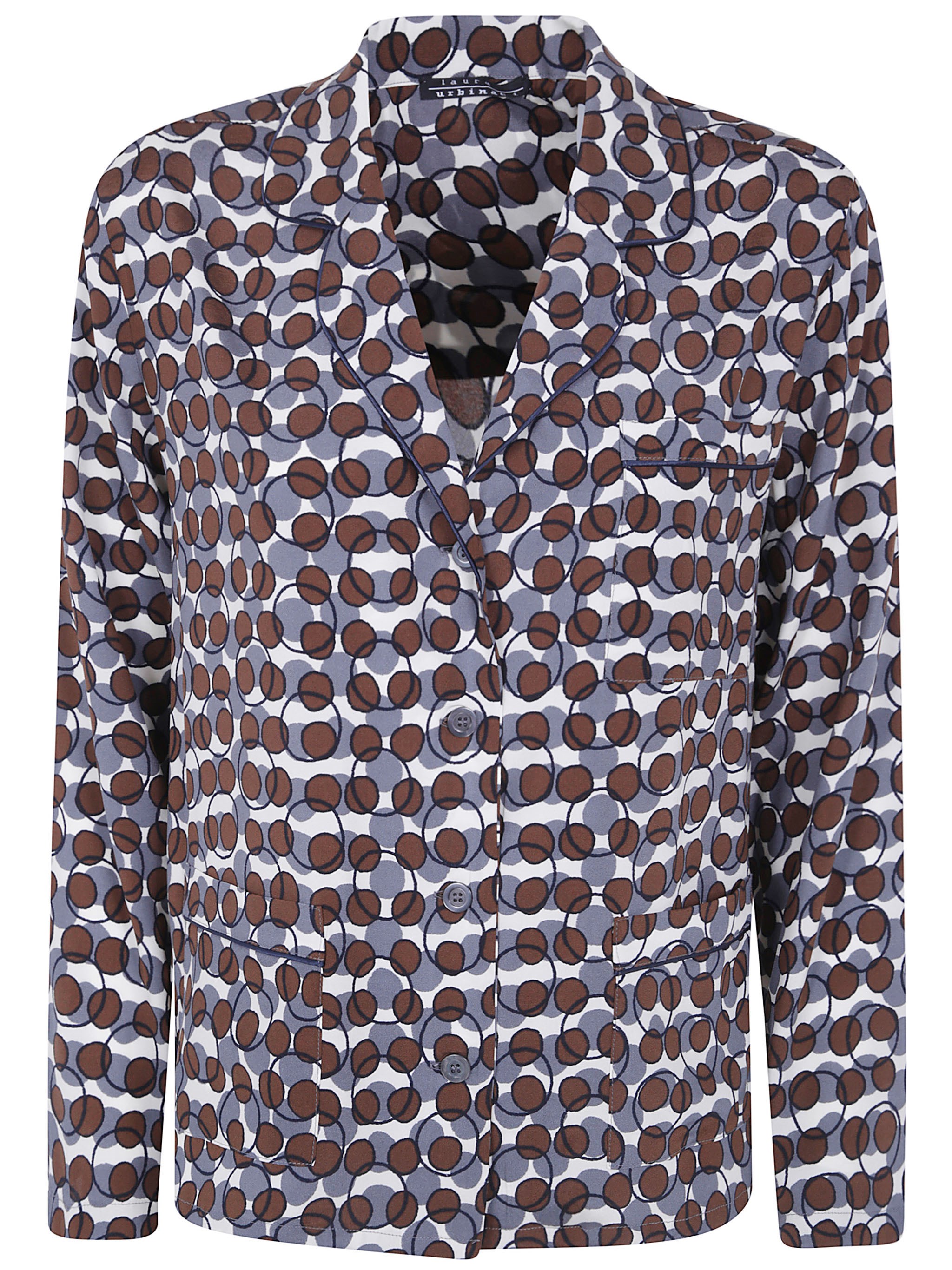 LAURA URBINATI Shirt Circles Print Pajama Shirt