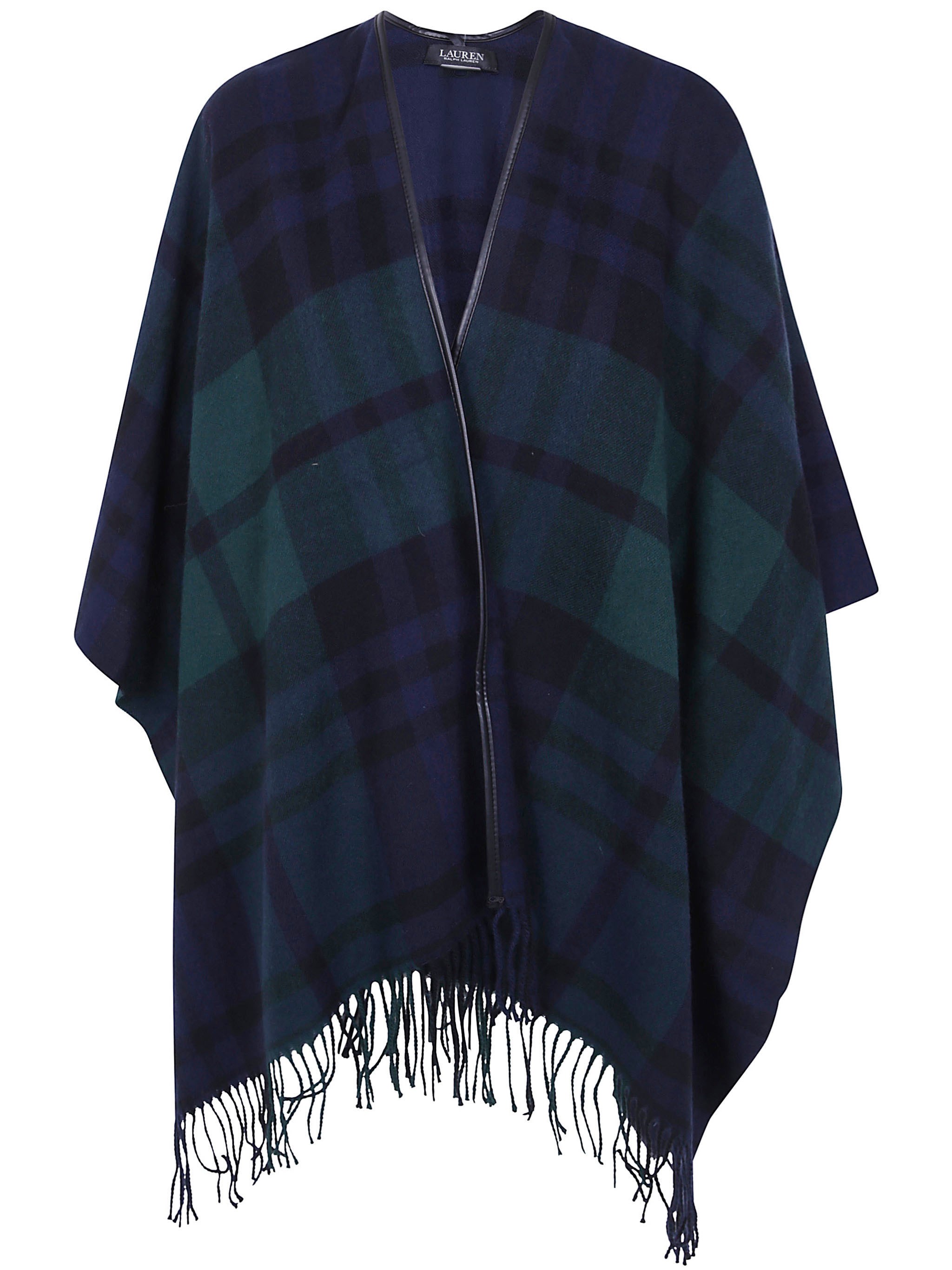 LAUREN RALPH LAUREN Poncho Fringed "Ruana"