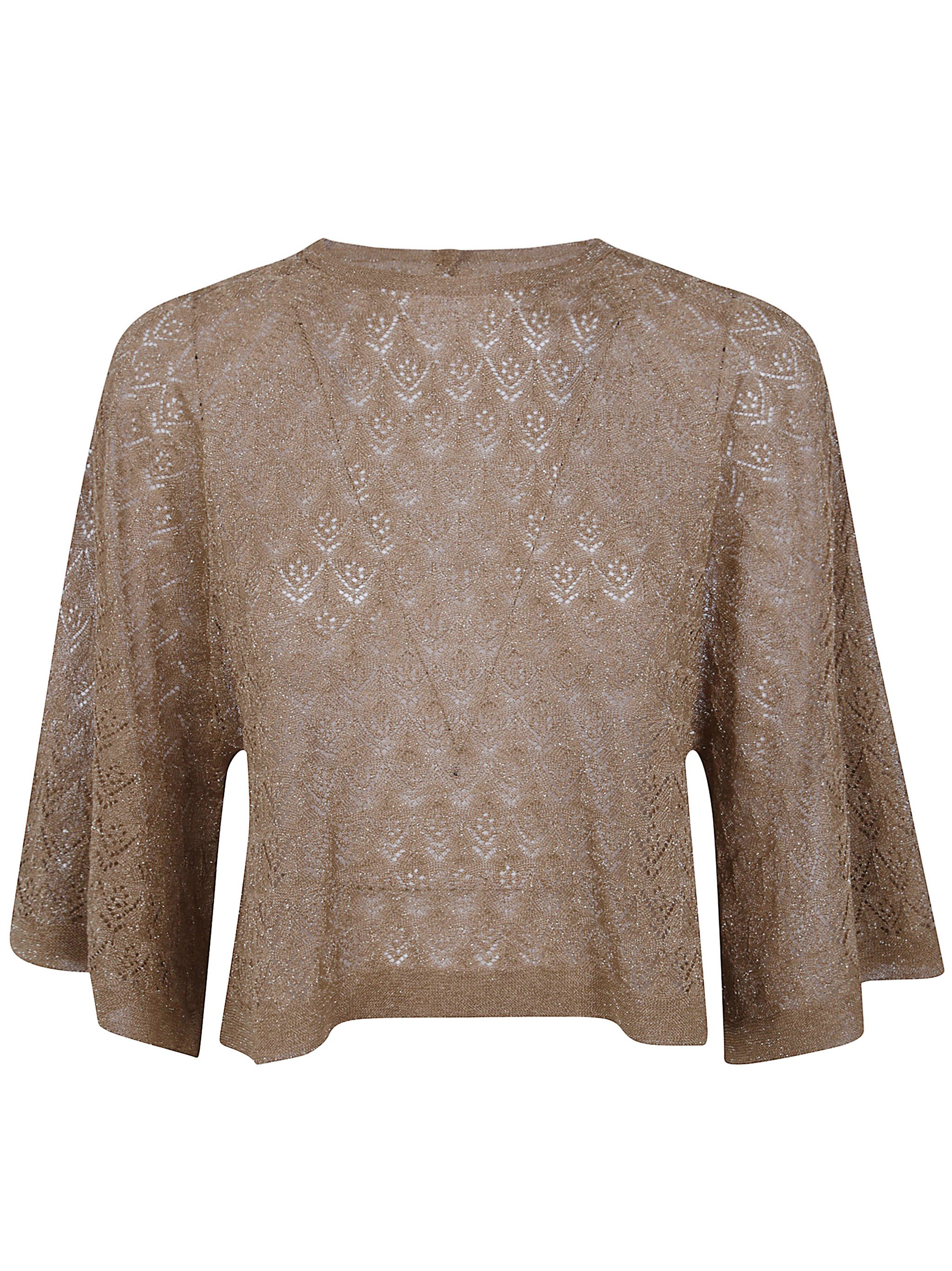 Twinset Sweater Lurex In Yellow