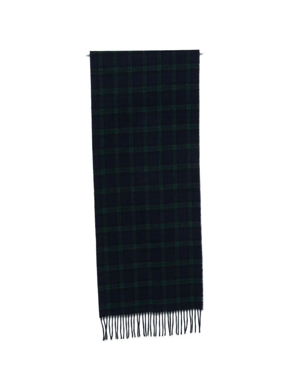Baracuta Scarf Tartan Wool Blend In Black