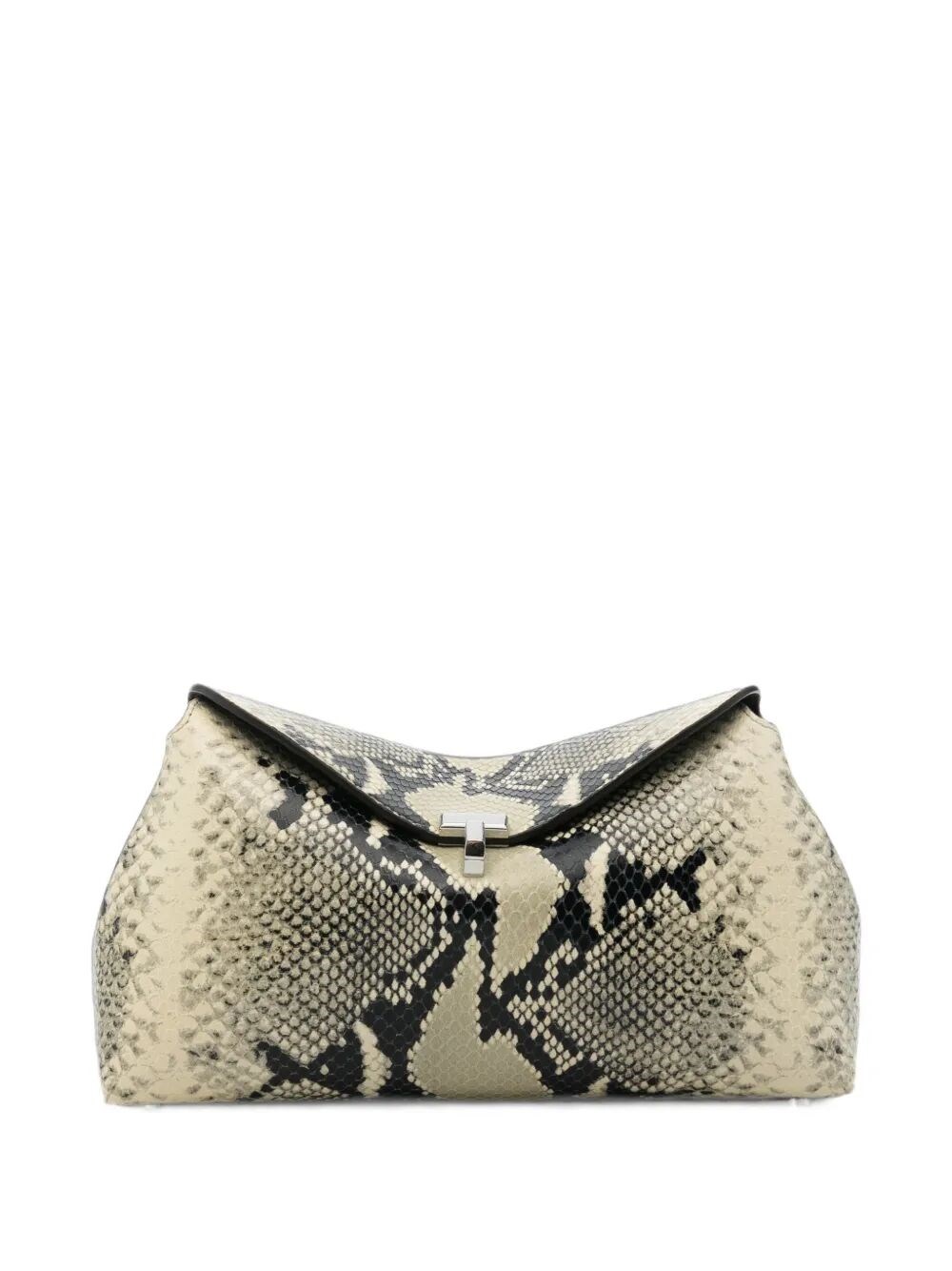 TOTEME Clutch Bag Python-Embossed “T-Lock”