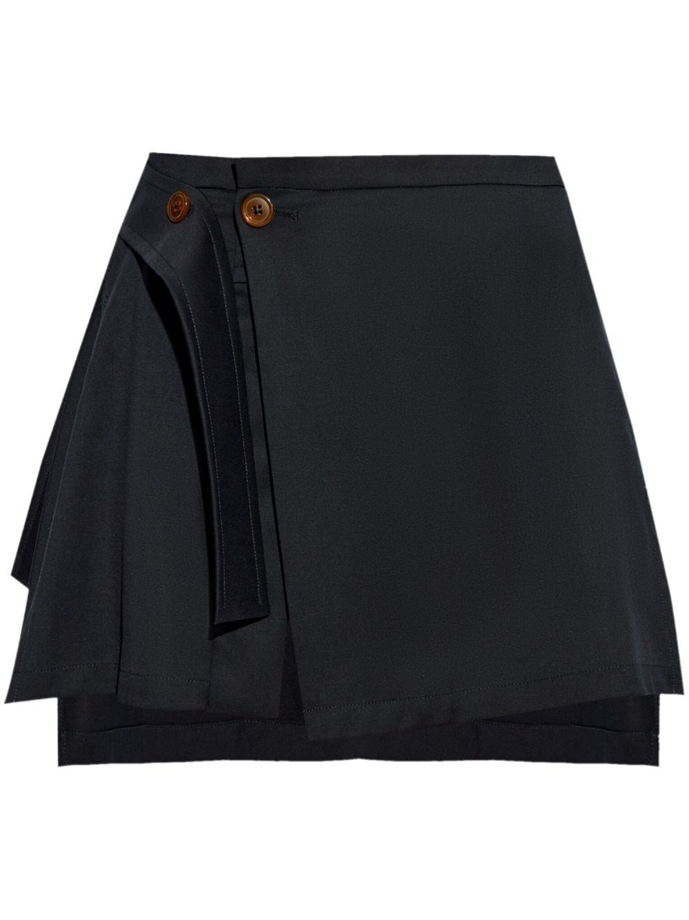 Vivienne Westwood Meghan Asymmetric Virgin Wool Skirt In Blue