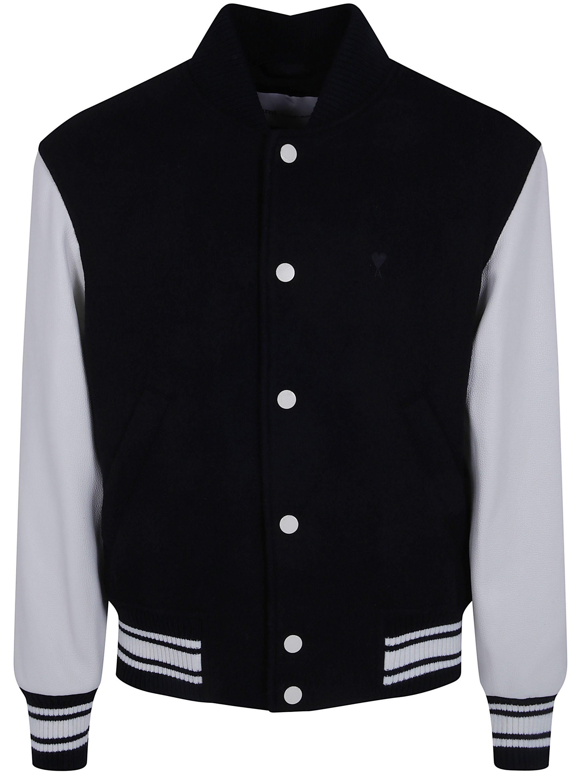 AMI ALEXANDRE MATTIUSSI Jacket Padded "Ami Paris" Teddy