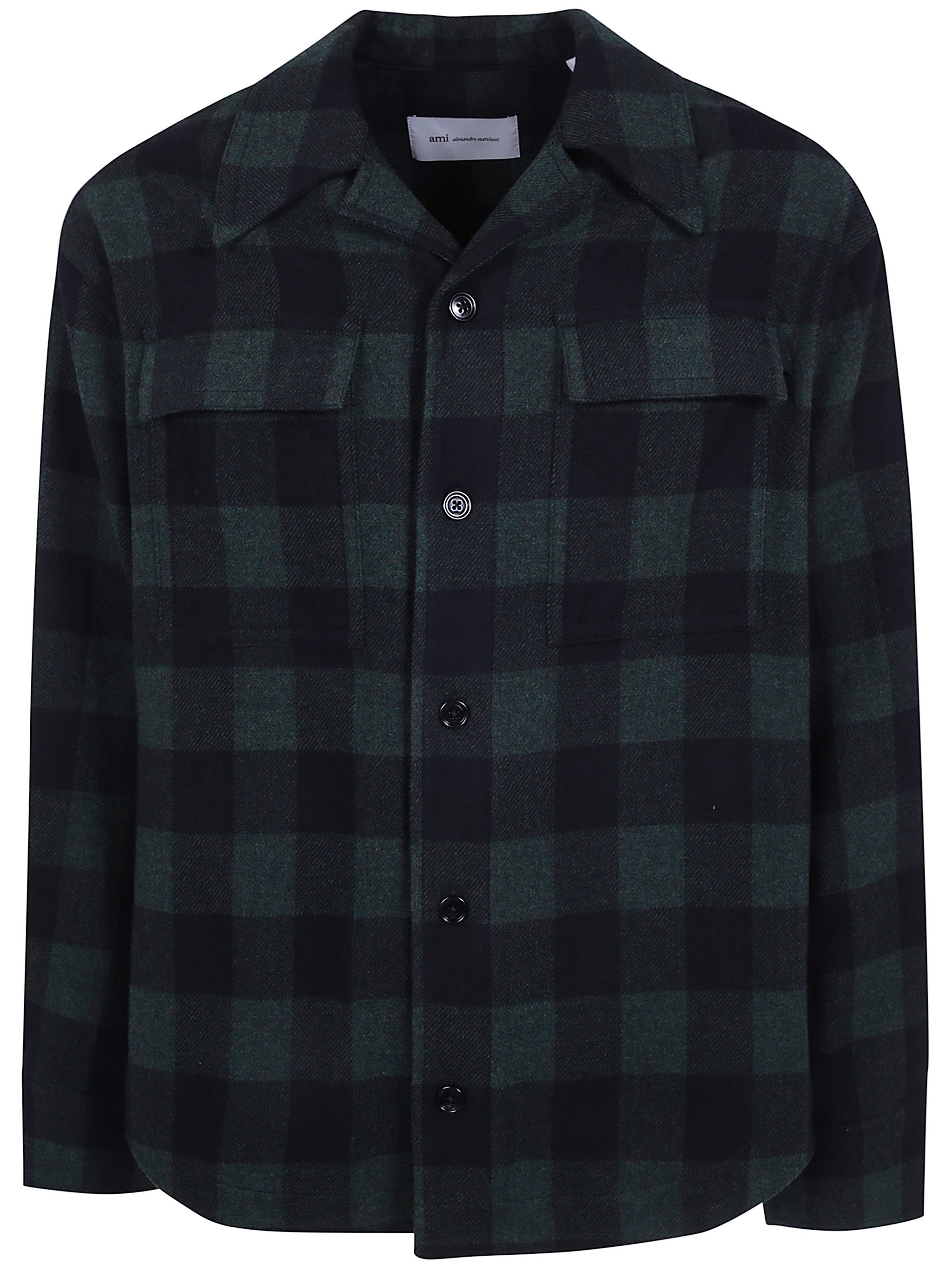 Ami Alexandre Mattiussi Overshirt Wide Camp "Wide Camp" Collar