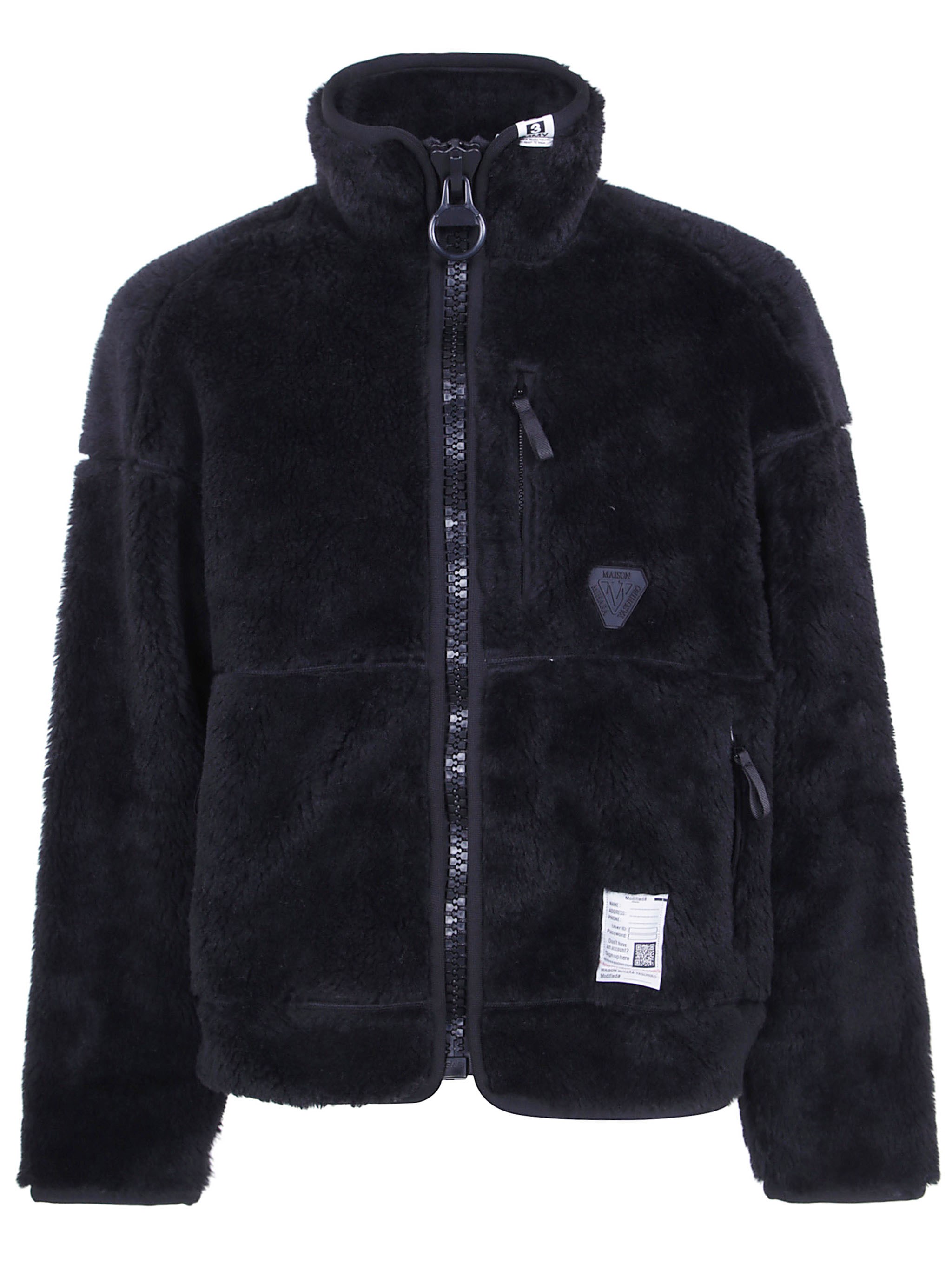 Maison Mihara Jacket Wide Back "wide Back Boa Blouson" In Black