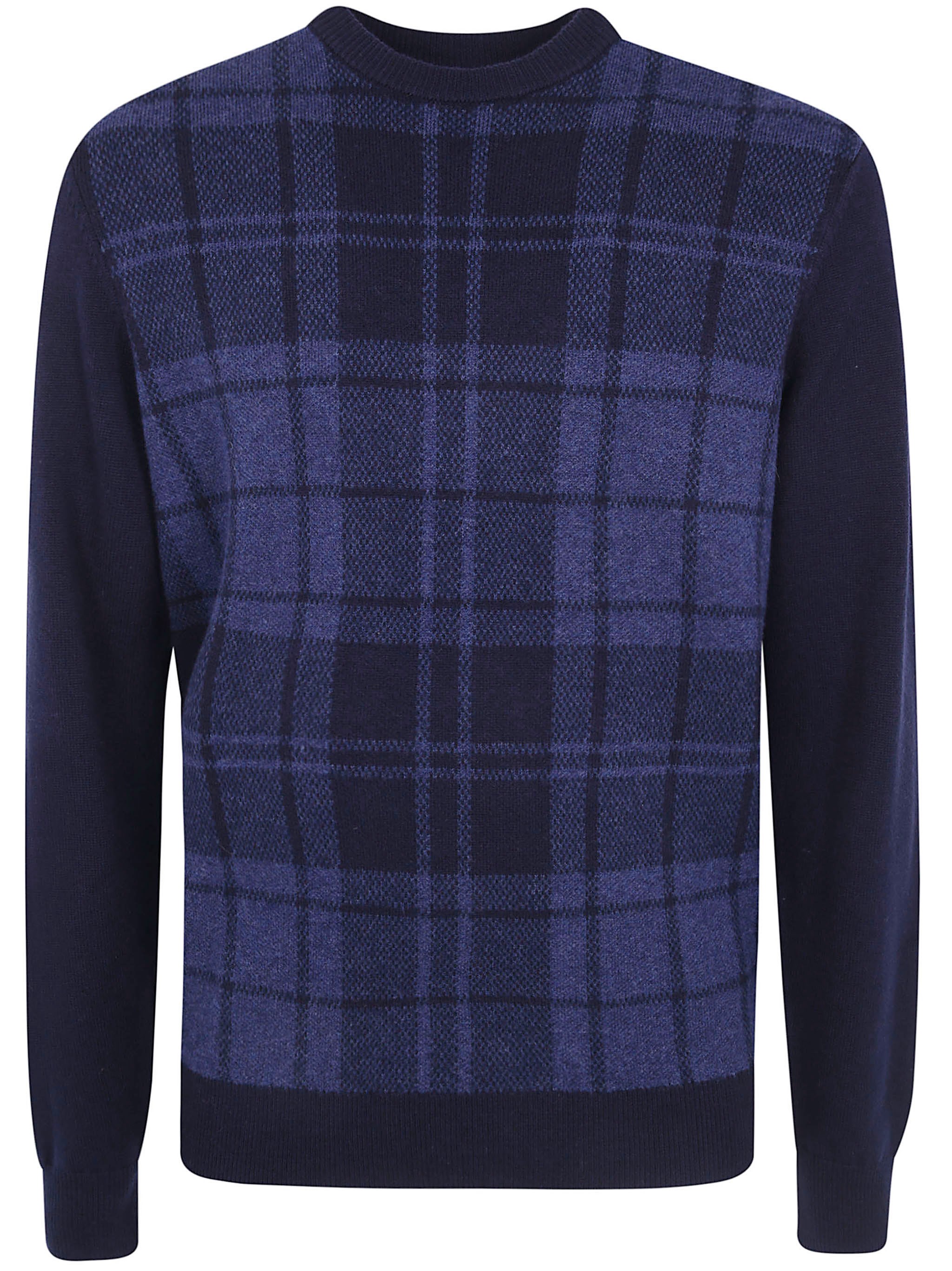 Barbour BARBOUR Crewneck Sweater "Mineral Tartan"