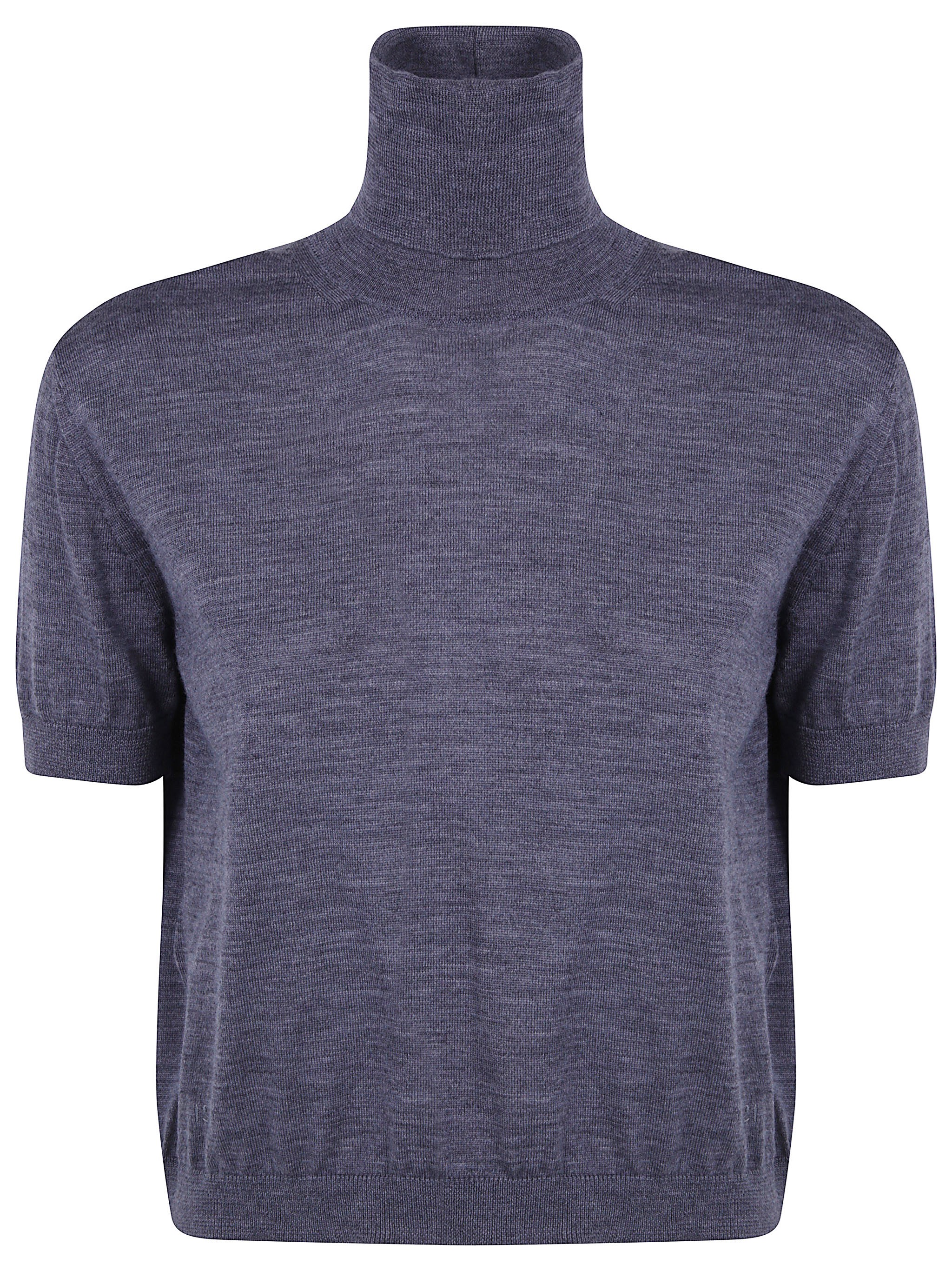 N.21 Short-Sleeve Turtleneck Sweater