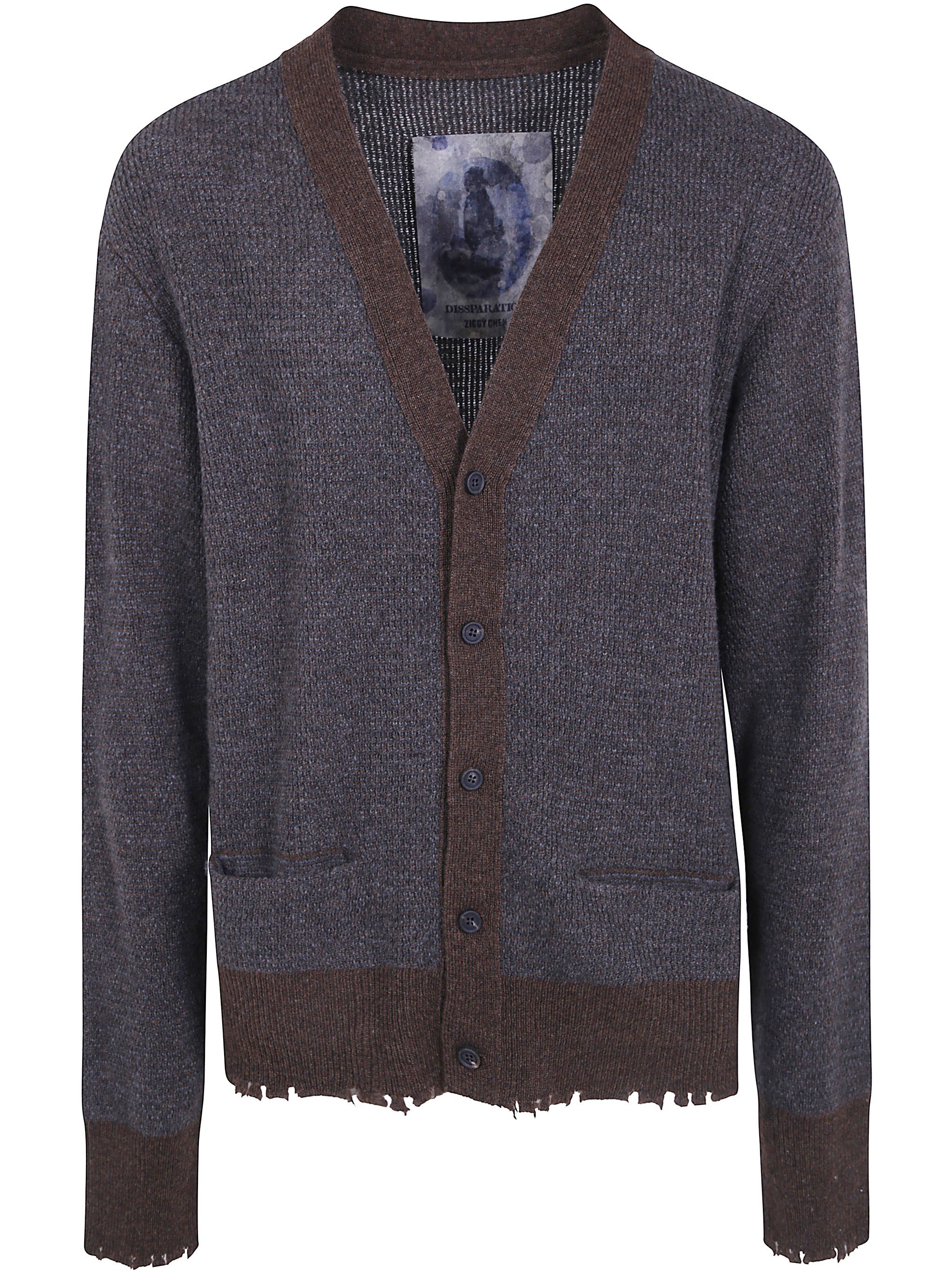 Ziggy Chen Cardigan Classic "classic Cardigan" In Brown