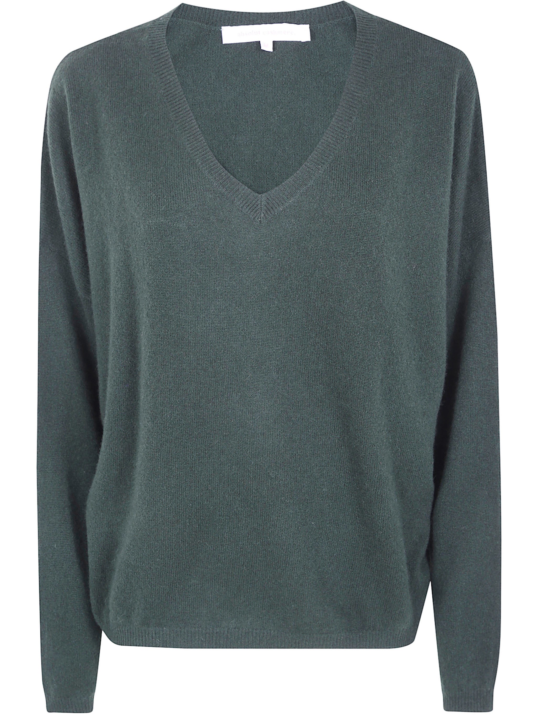 Absolut Cashmere V-neck Sweater "alicia" In Green