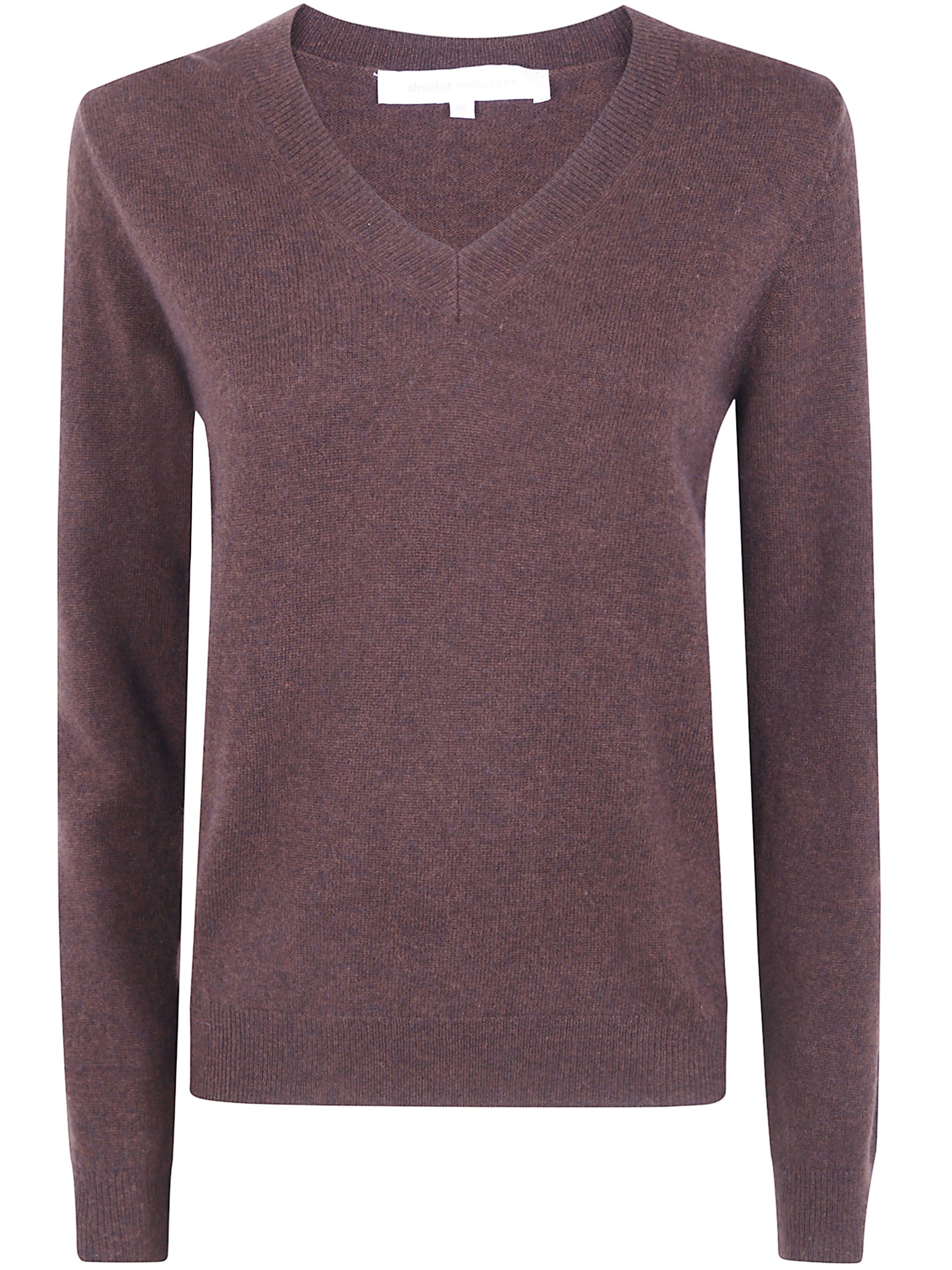 Absolut Cashmere Sweater V Neck "alya" In Brown