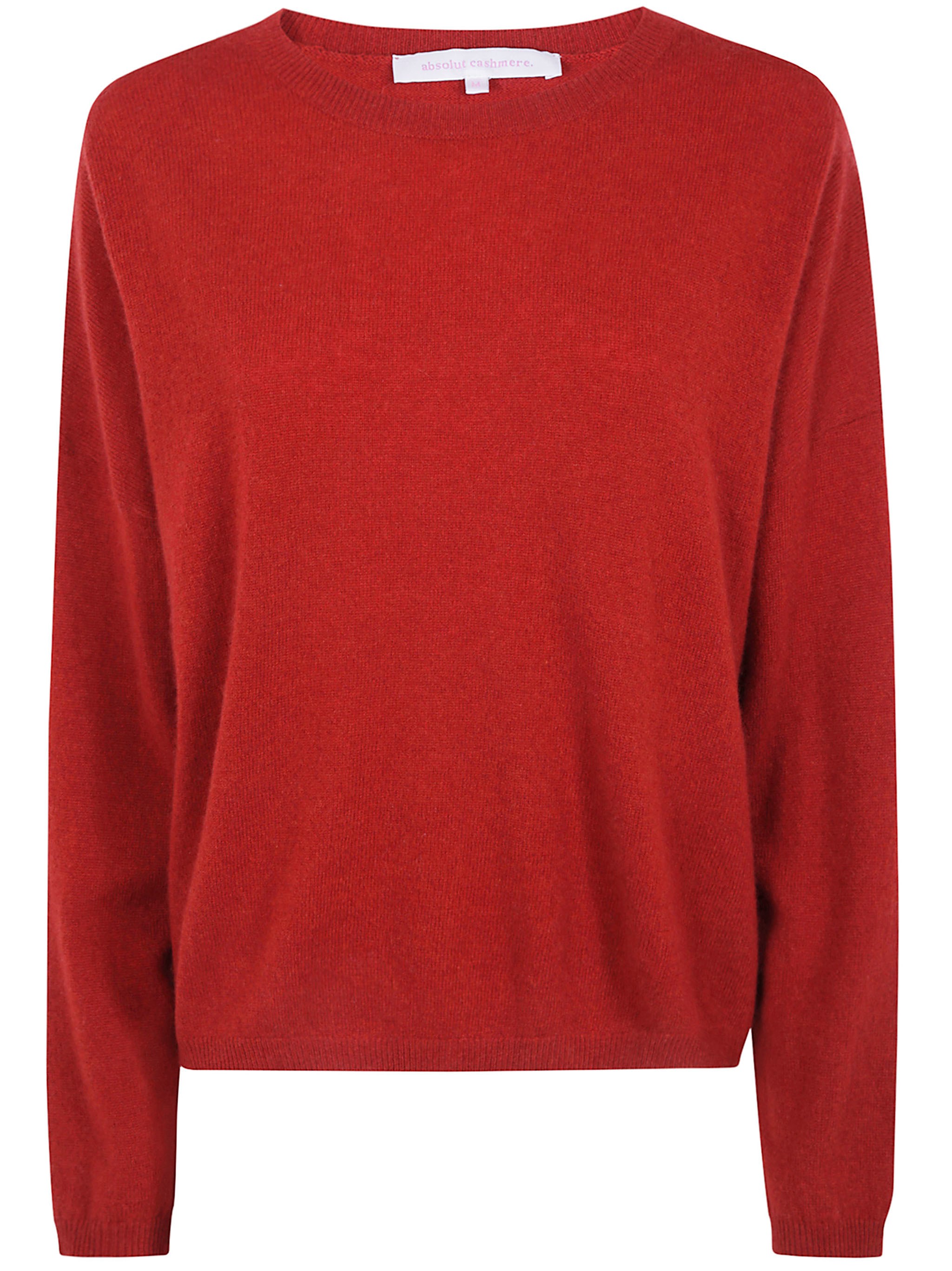 Absolut Cashmere Round Neck Sweater "kaira" In Red