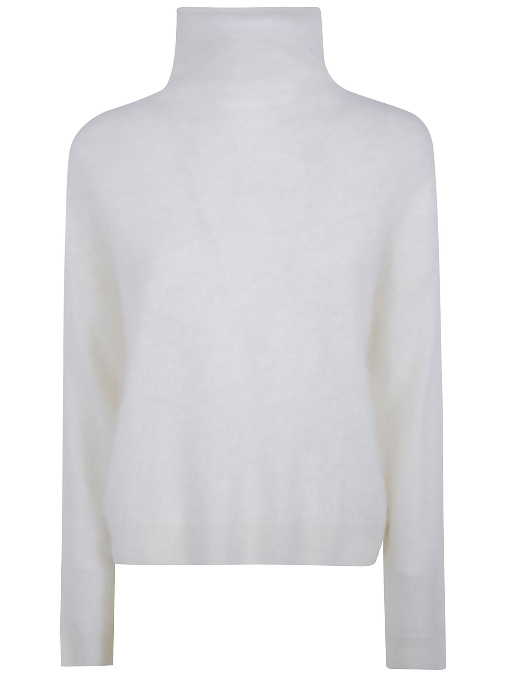 Absolut Cashmere Turtleneck Sweater "solange" In White