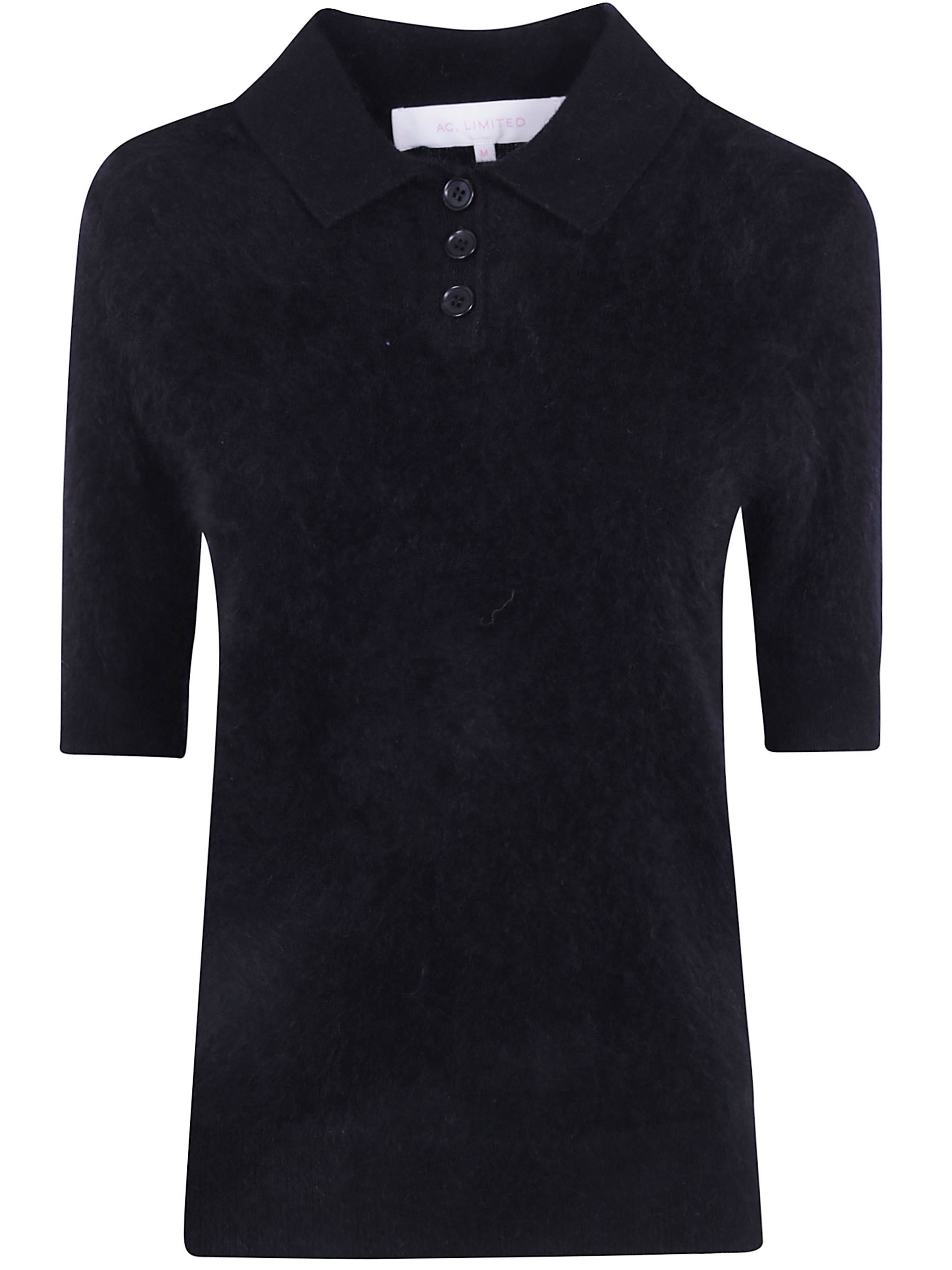 Absolut Cashmere Short-sleeve Sweater "margot" In Black