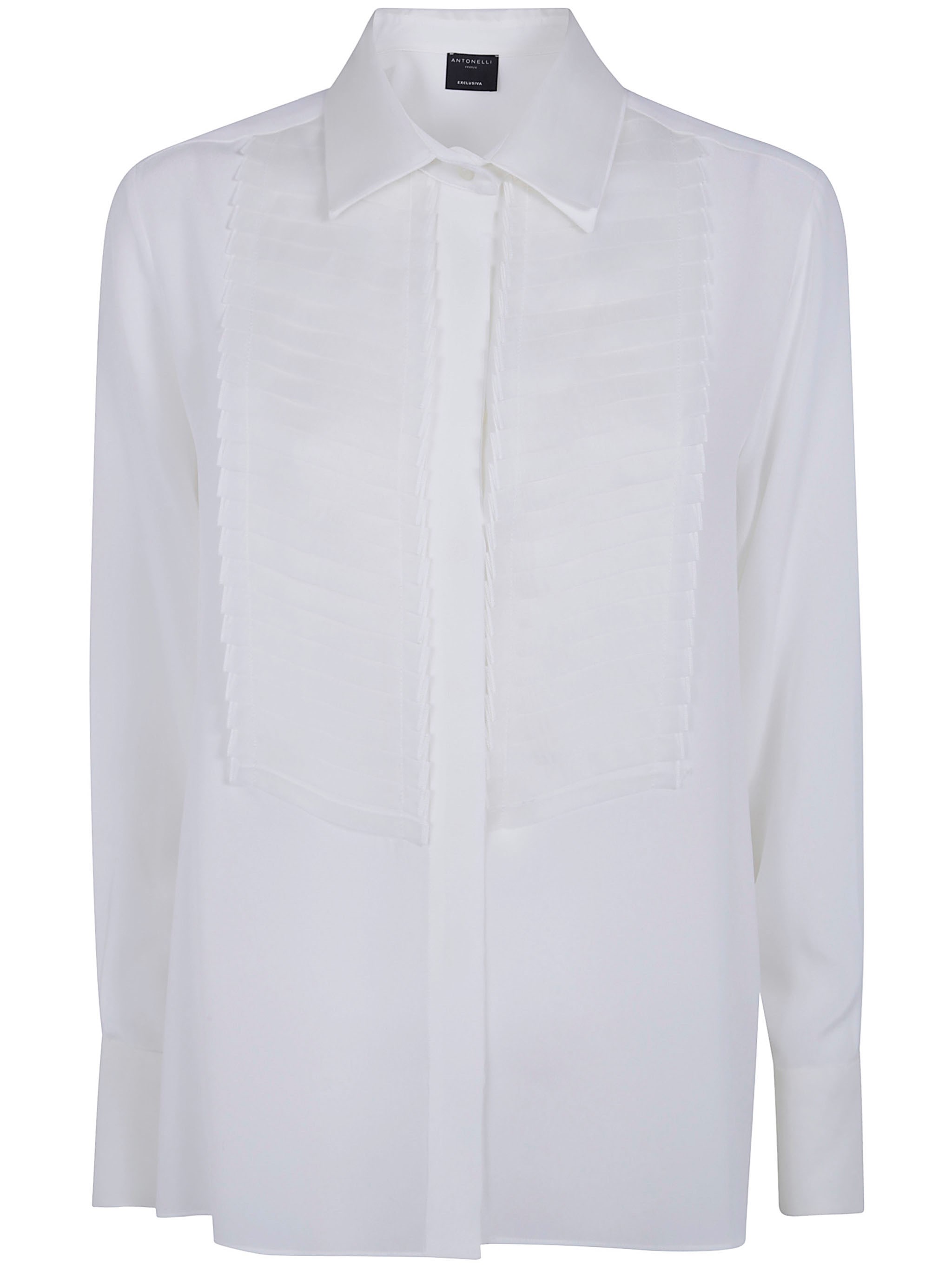 Antonelli Silk Shirt "anice" In White